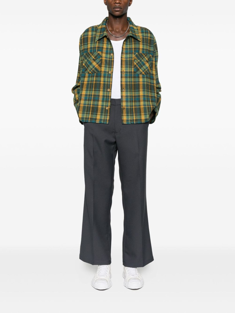 Stockholm Surfboard Club checked patch-pocket shirt outlook