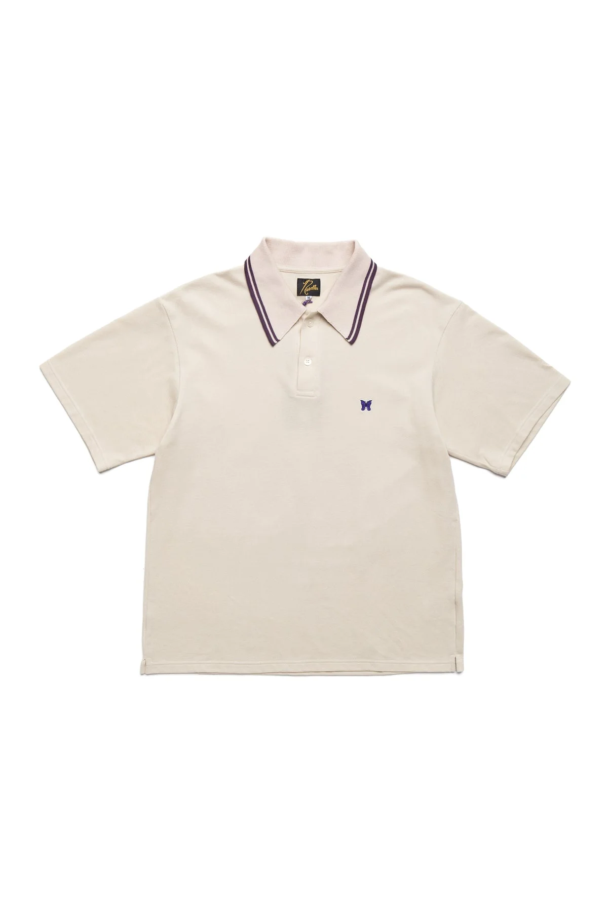 Regular Collar Polo Cotton Pique - Beige - 1