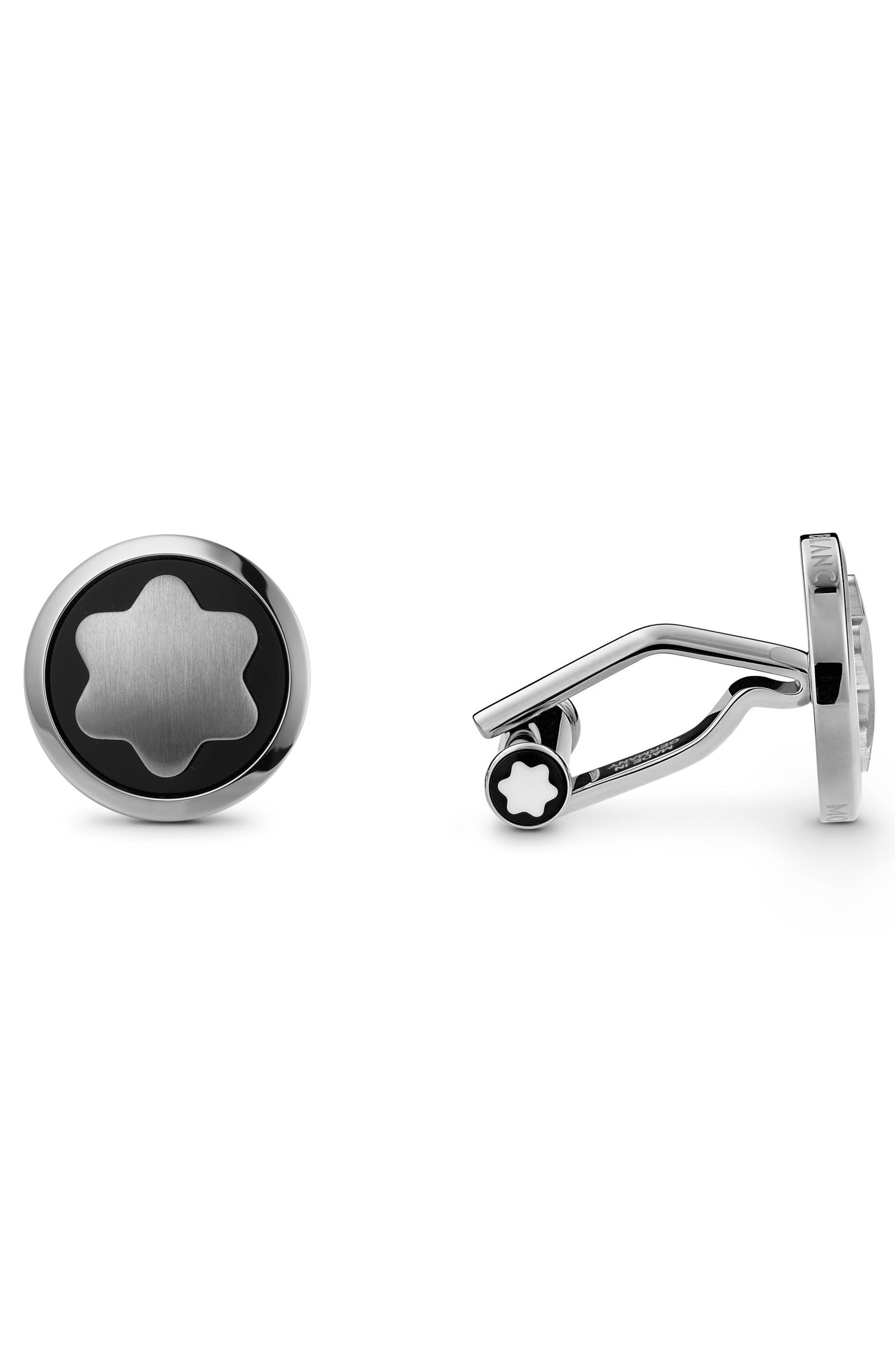 Snowcap Stainless Steel Cuff Links - 1
