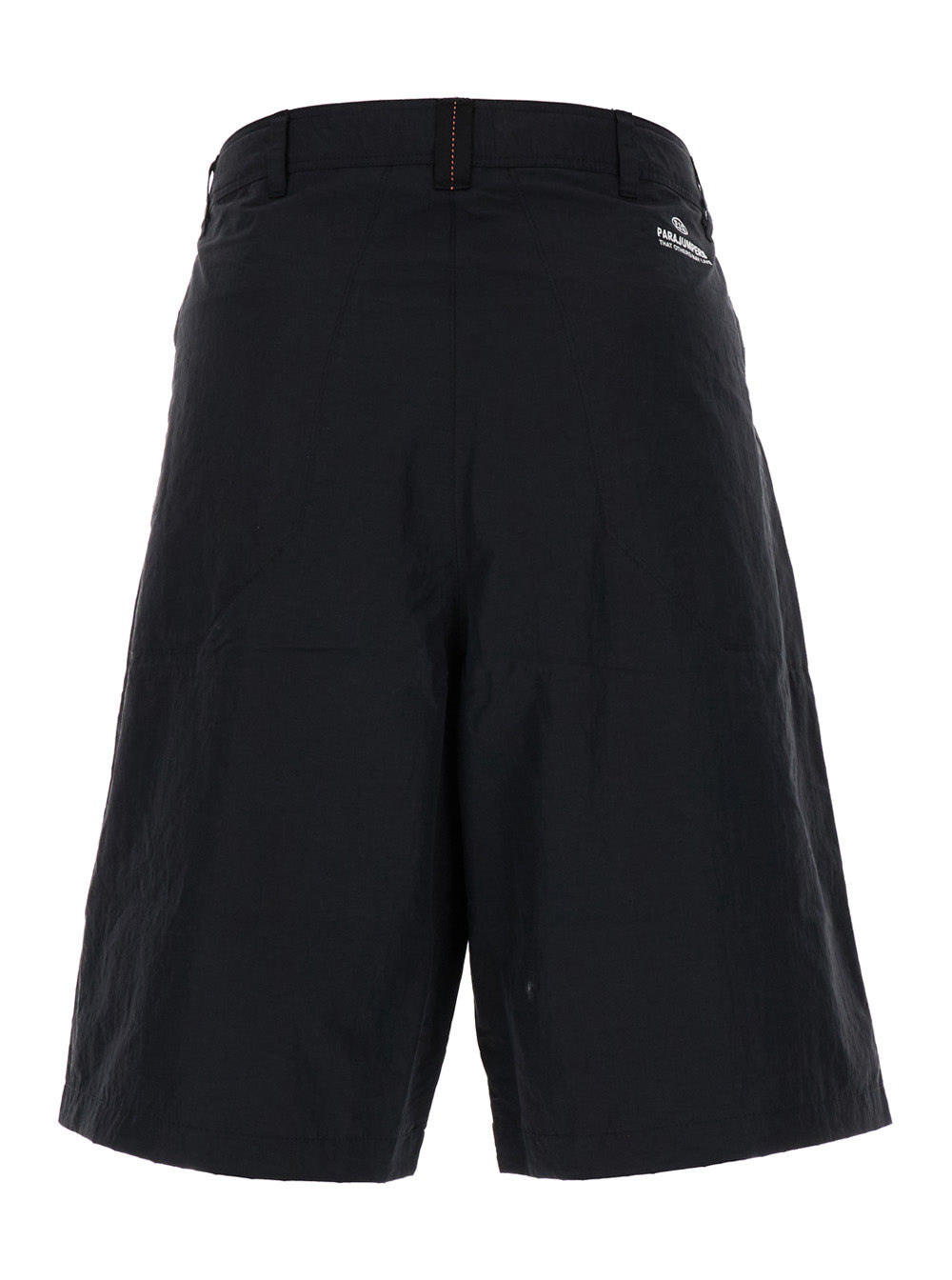 Parajumpers Men Black Bermuda Shorts With Buckles At Sides In Cotton Blend Man - 2