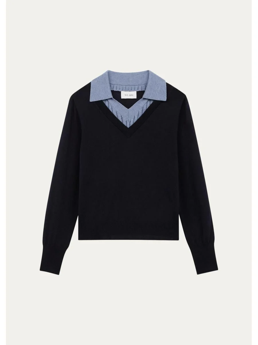 The Dickie Layered Knit Sweater - 1