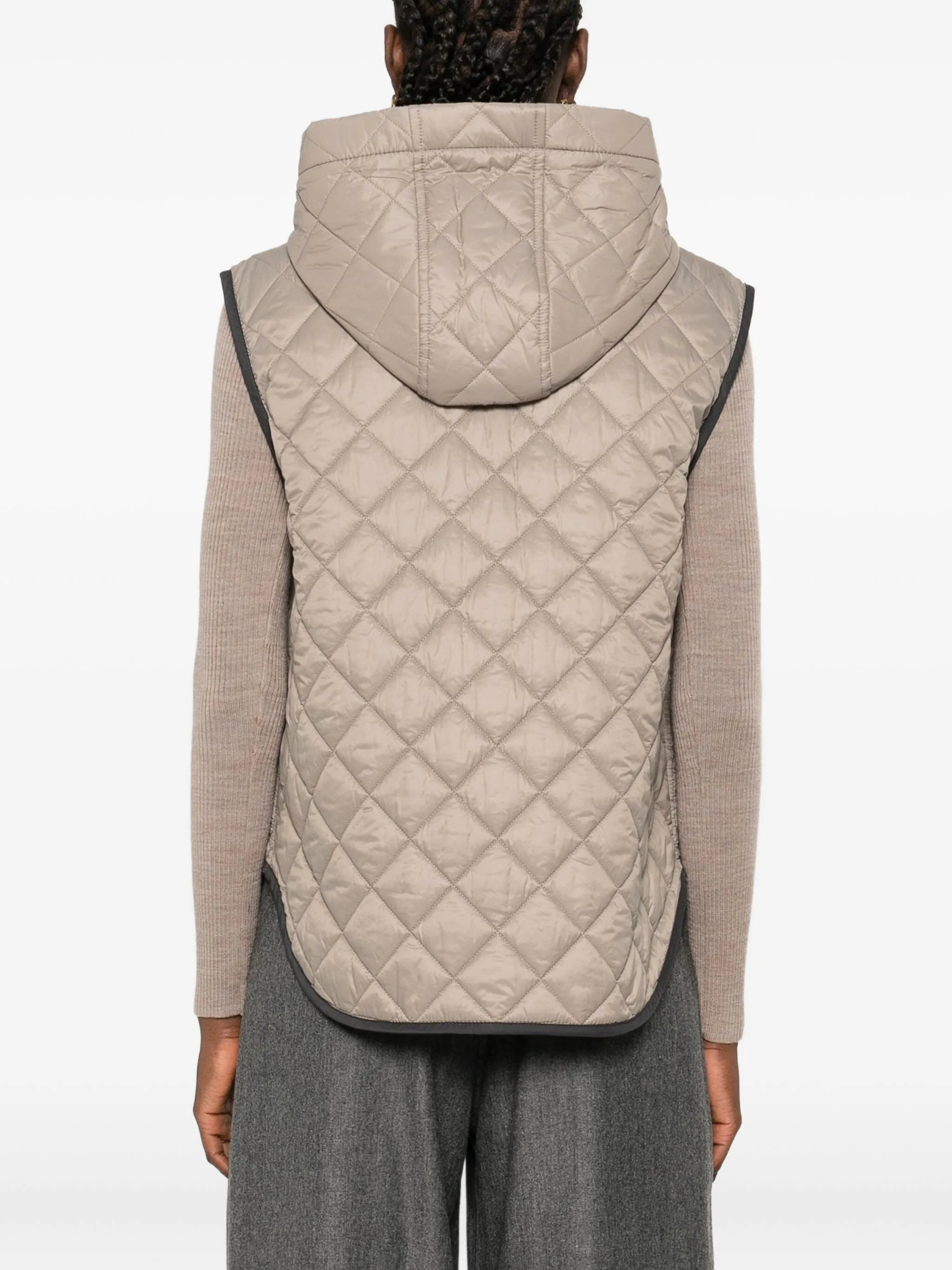 Brunello Cucinelli Quilted Hooded Gilet - 4