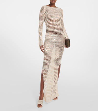 AYA MUSE Sequined maxi dress outlook