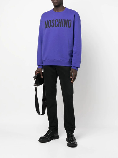 Moschino logo crew-neck jumper outlook