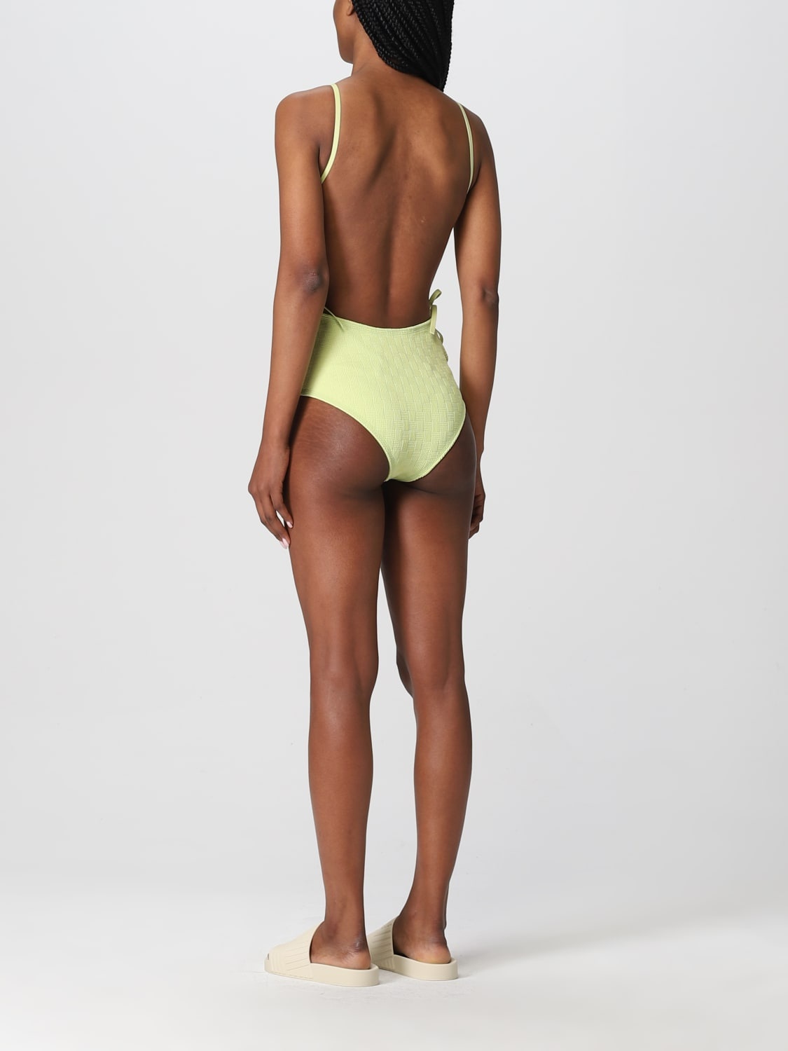 Bottega Veneta intrecciato nylon one-piece swimsuit - 2
