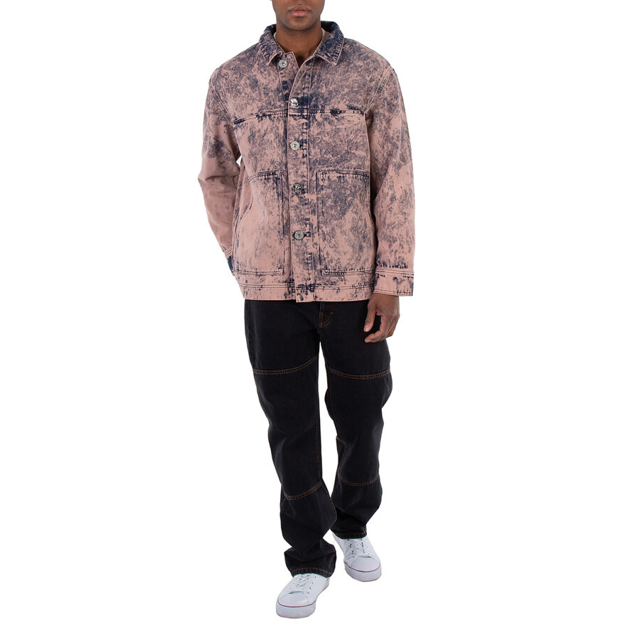 Etudes Hopper Overdye Denim Pink Shirt Jacket - 4