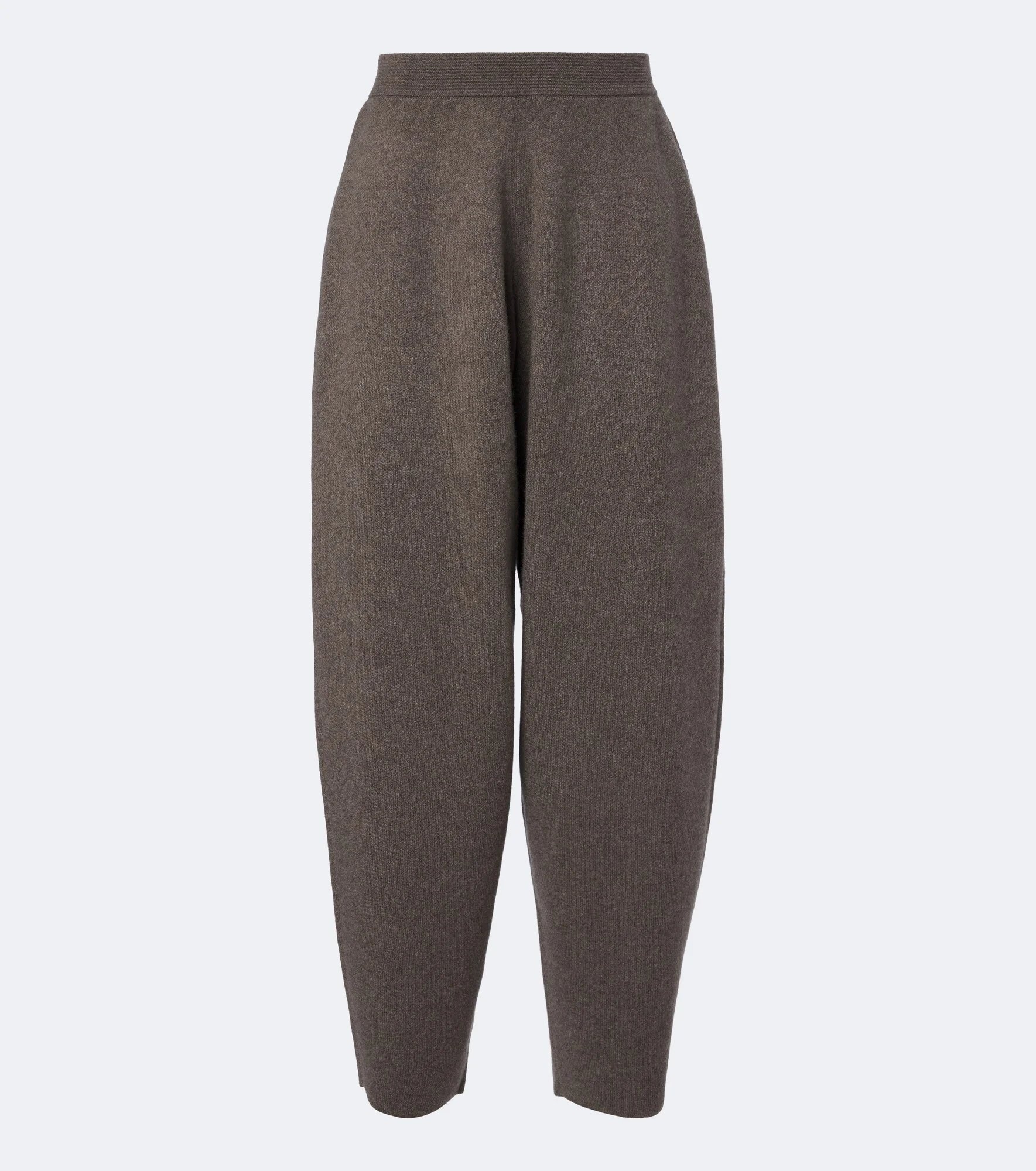 Hayden knitted cashmere barrel-leg pants - 1