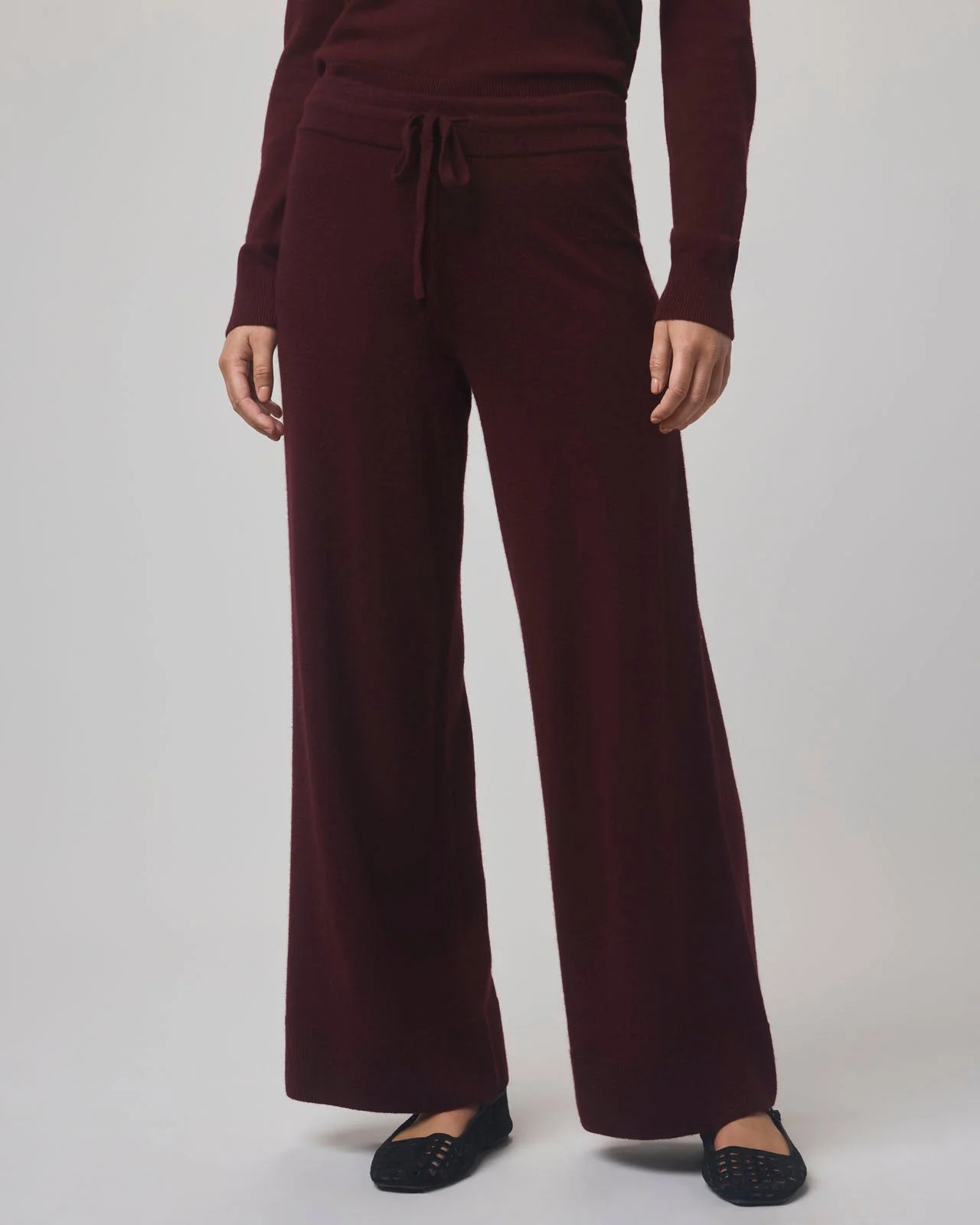 Tori Cashmere Wide Leg Pant - 1