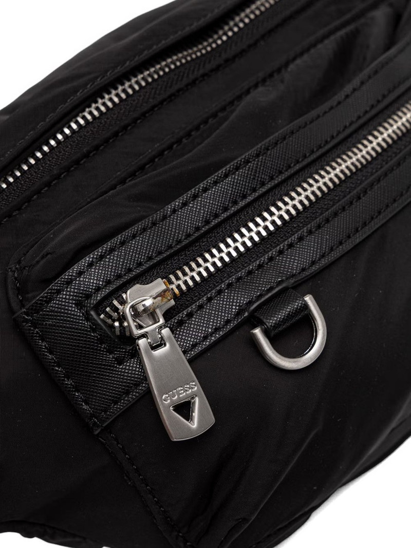 Berlin logo-patch zip-pocket belt bag 4