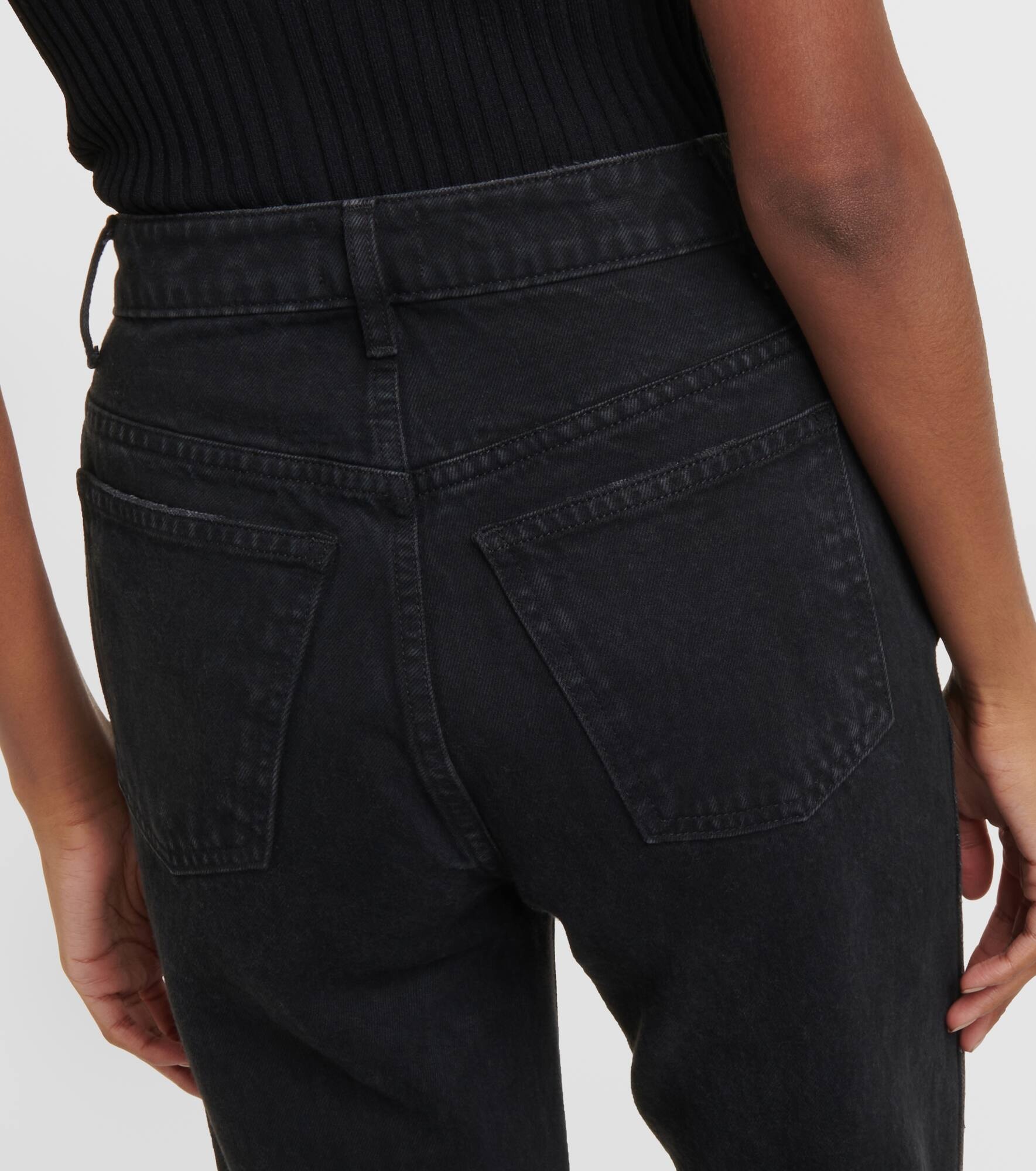 Abigail high-rise straight jeans - 6