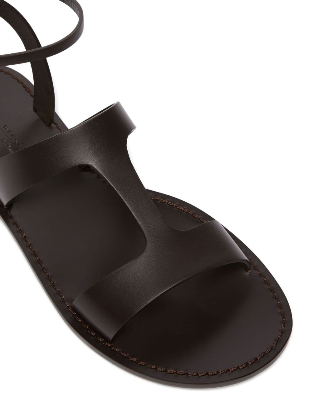 leather flap sandals - 4