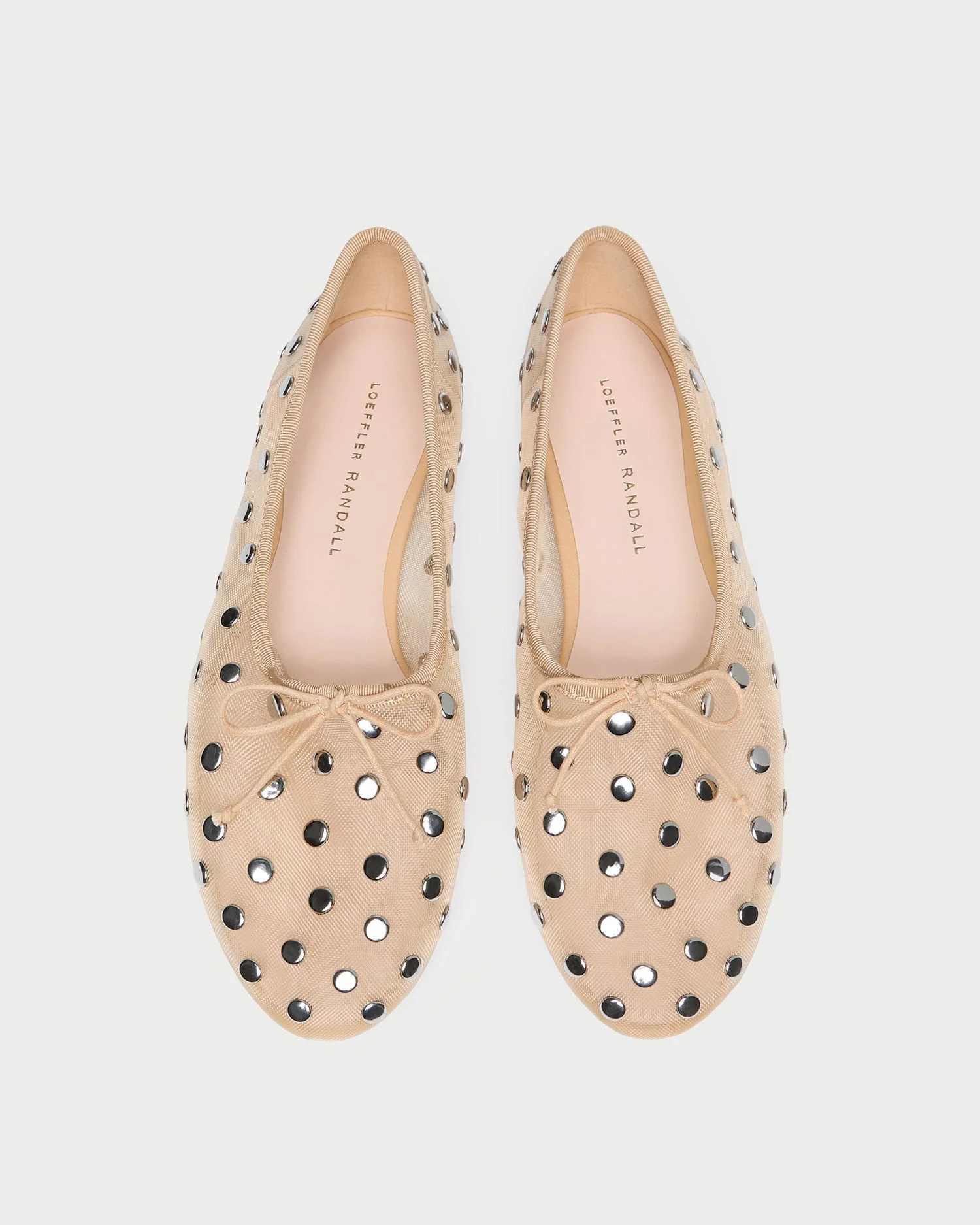 Landon Caramel/Silver Mesh Ballet Flat - 1