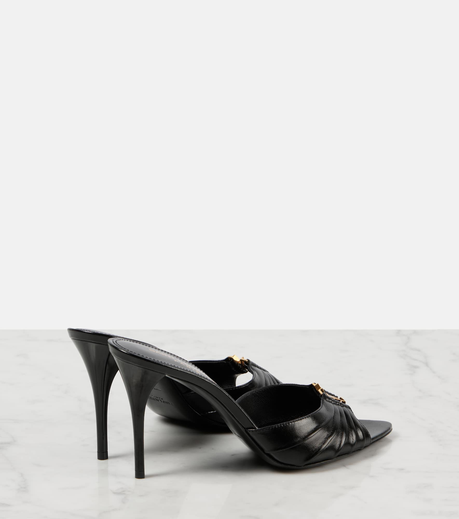 Babylone 90 leather mules - 3