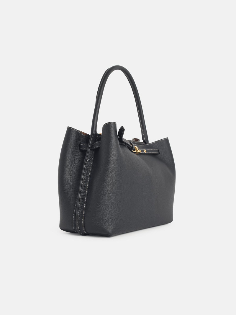 Tod's 'TIM' SMALL BLACK LEATHER HANDBAG outlook