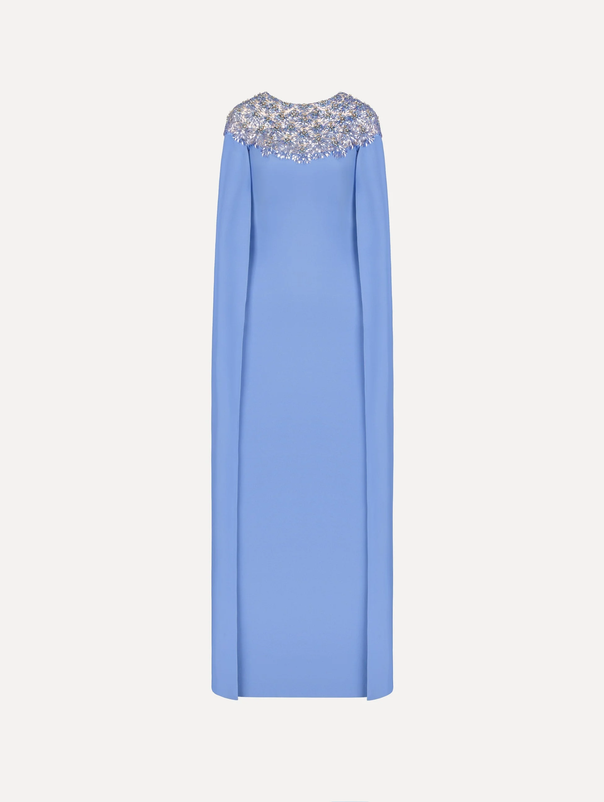 CRYSTAL & GLASS EMBROIDERED CAFTAN - 1