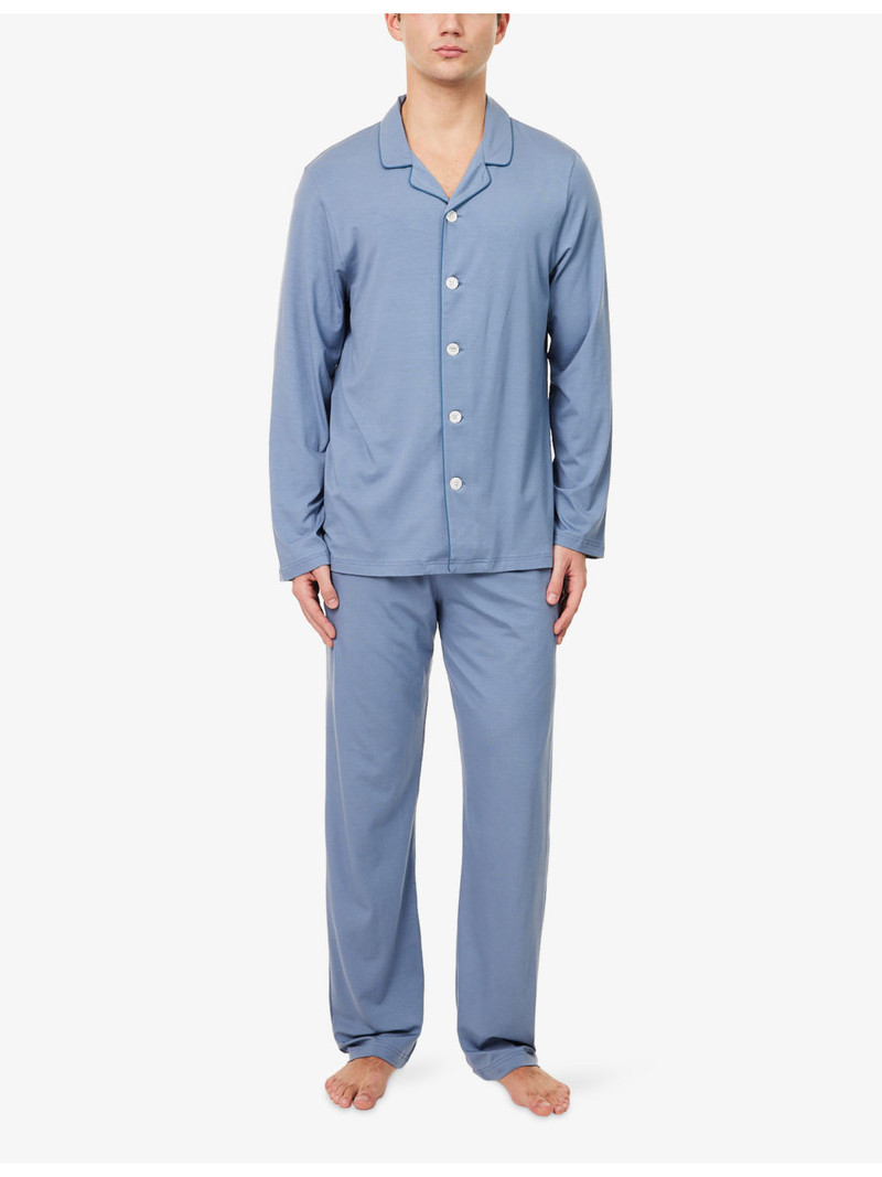 Derek Rose Basel Relaxed-Fit Jersey Pyjama Set outlook