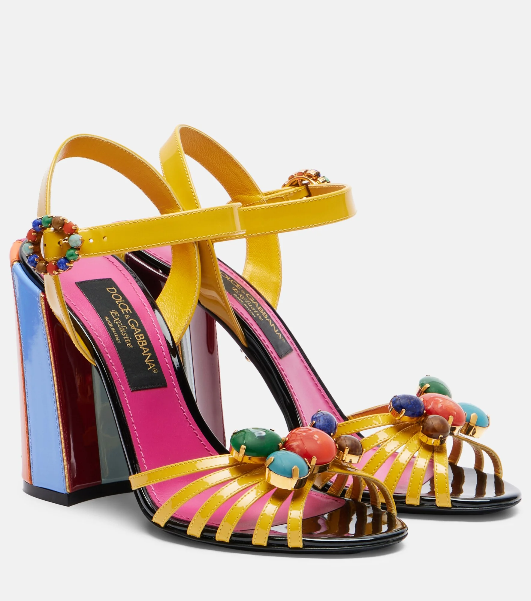 Keira embellished leather sandals - 1