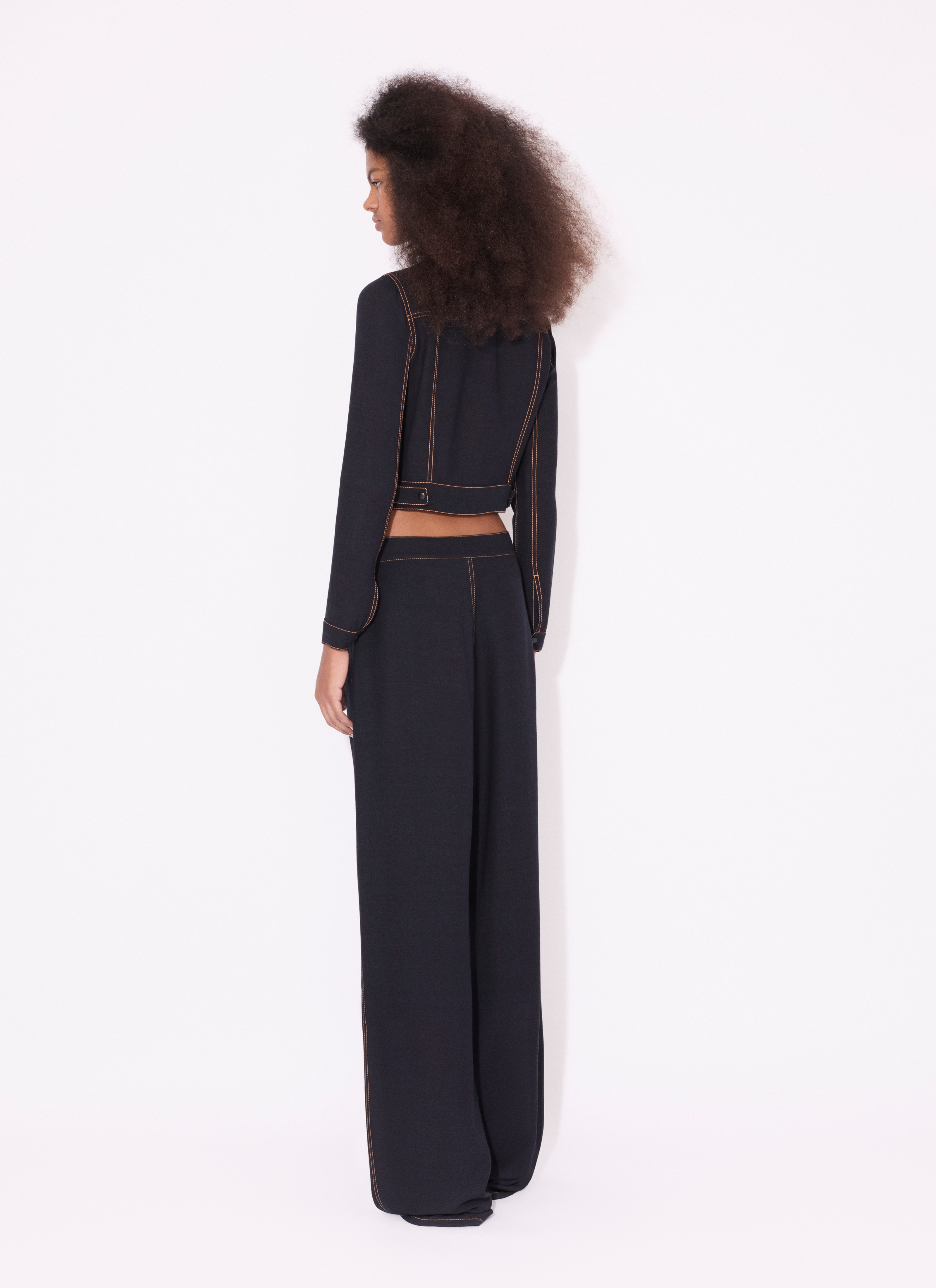 CROPPED FLUID JACKET - 3