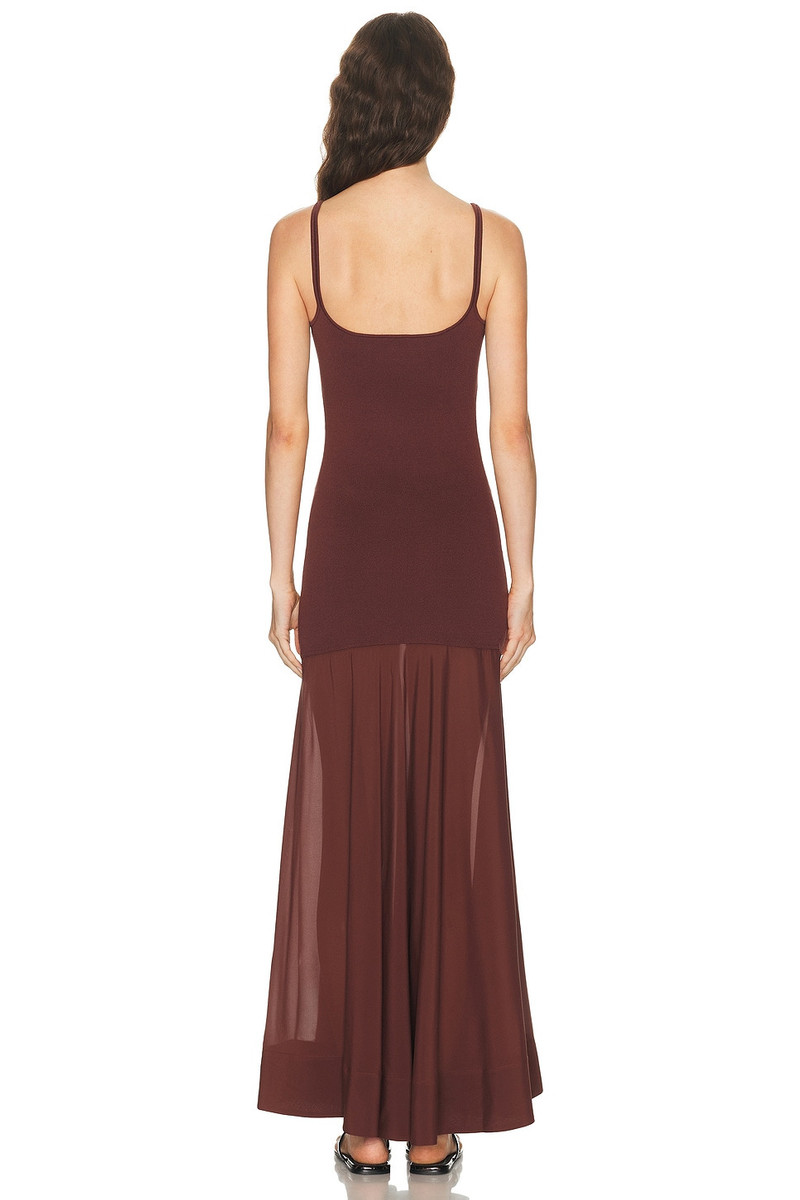 ST. AGNI Sheer Silk Circle Hem Dress outlook