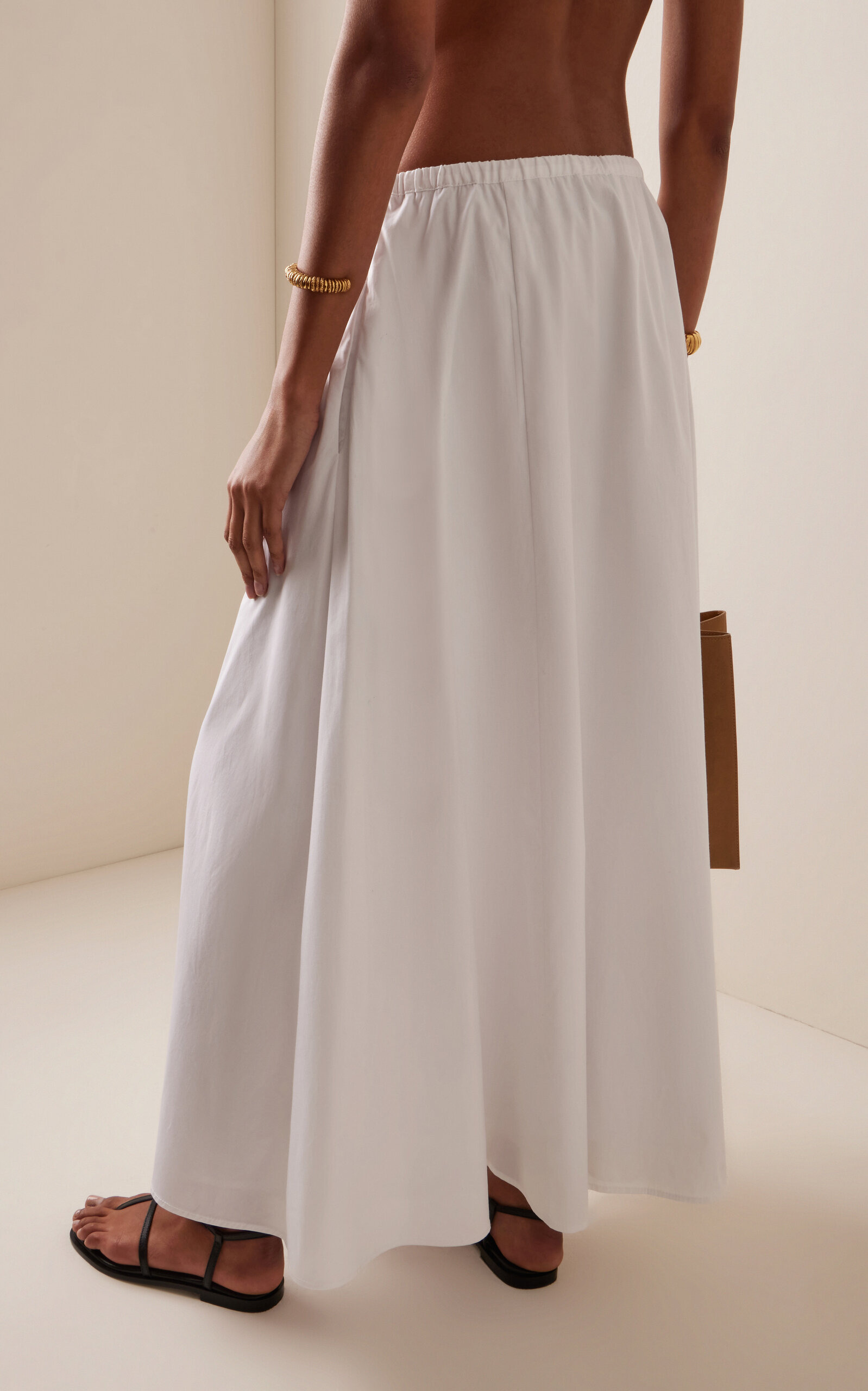 Axel Cotton Maxi Skirt white - 4