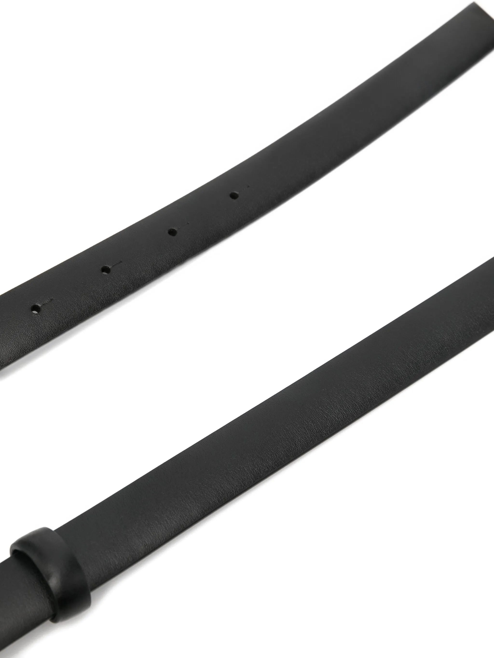 oval-buckle leather belt - 2