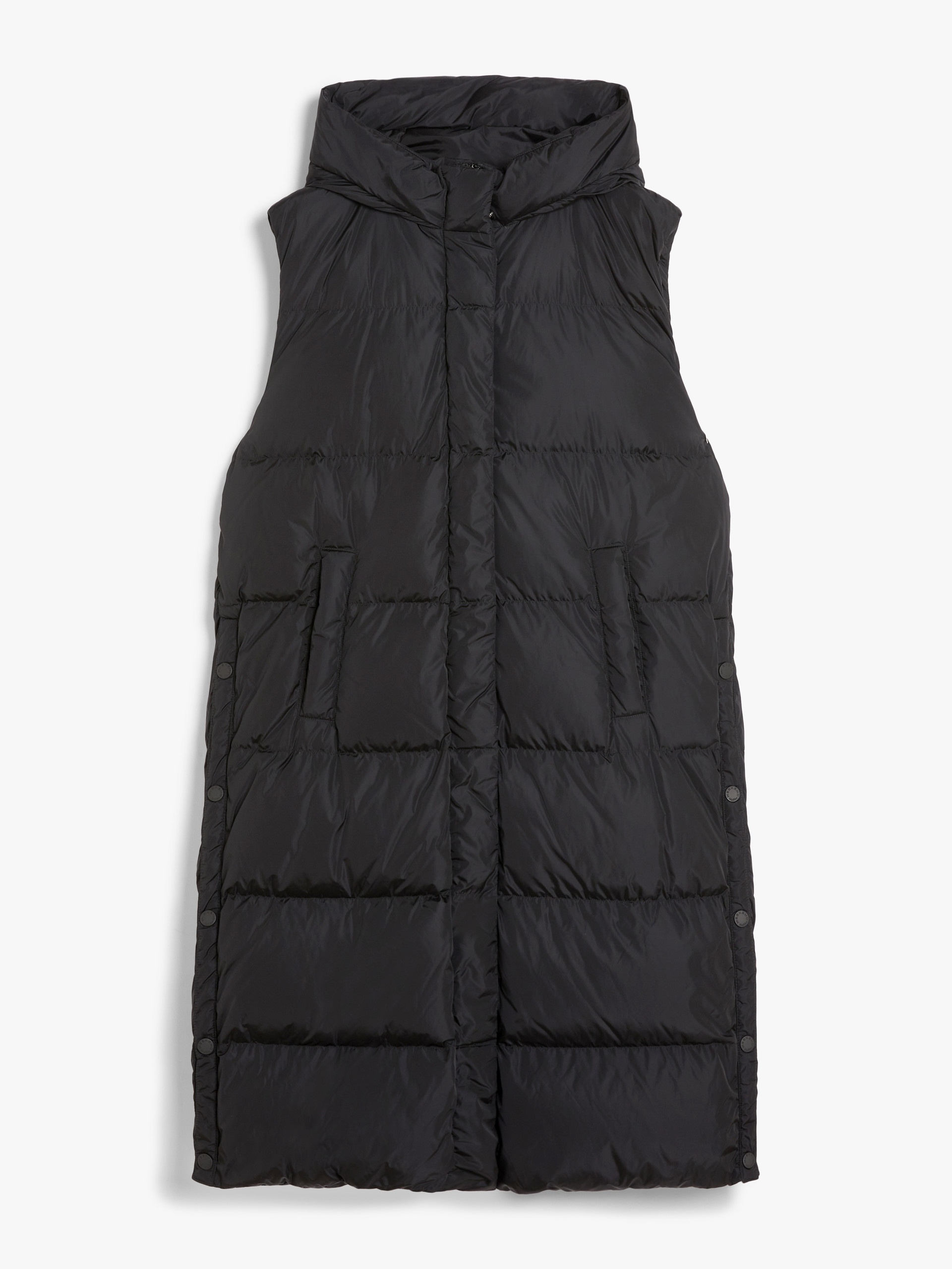 ZIMINO Long water-repellent taffeta gilet - 1