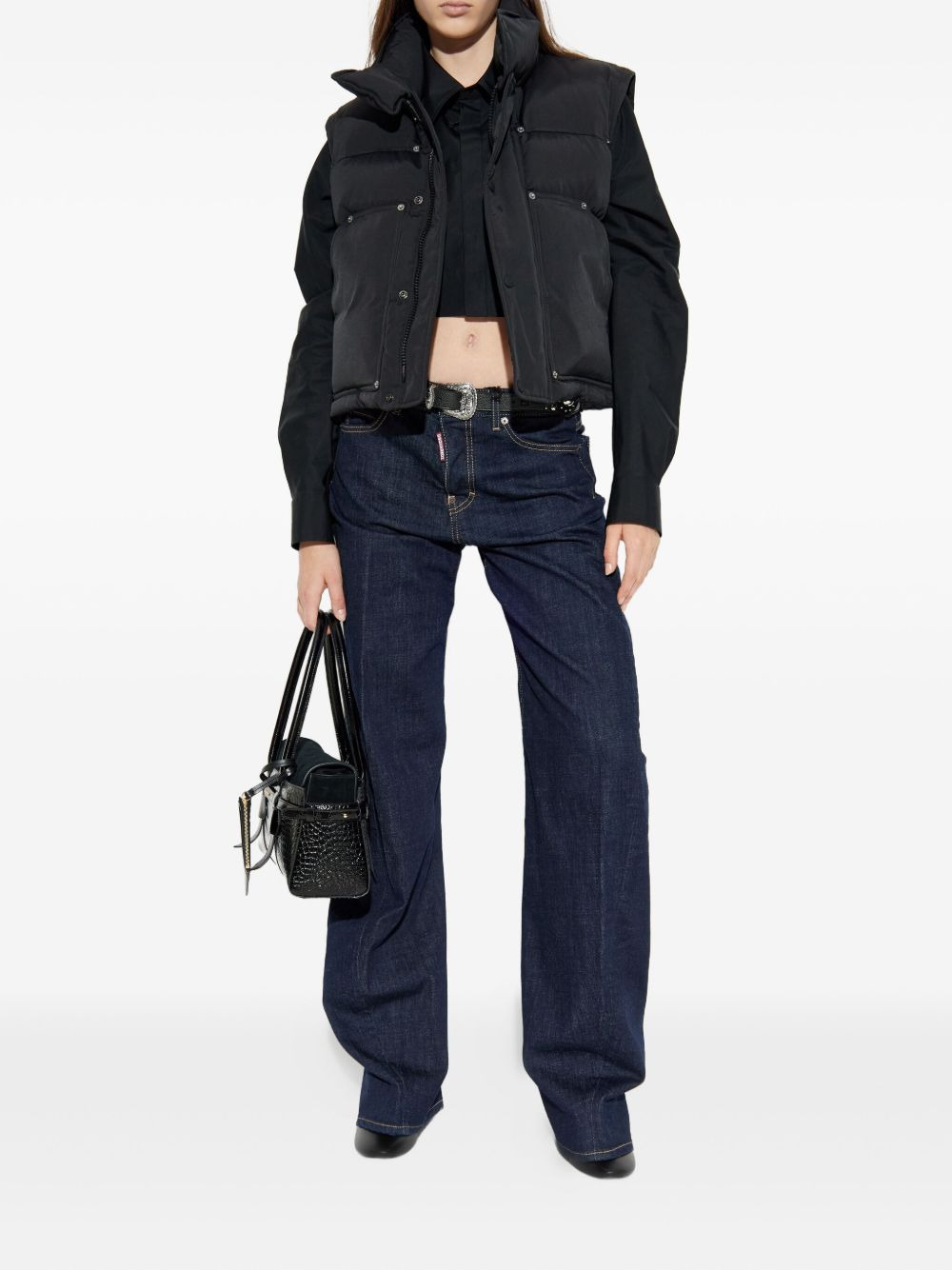 quilted puffer vest - 2