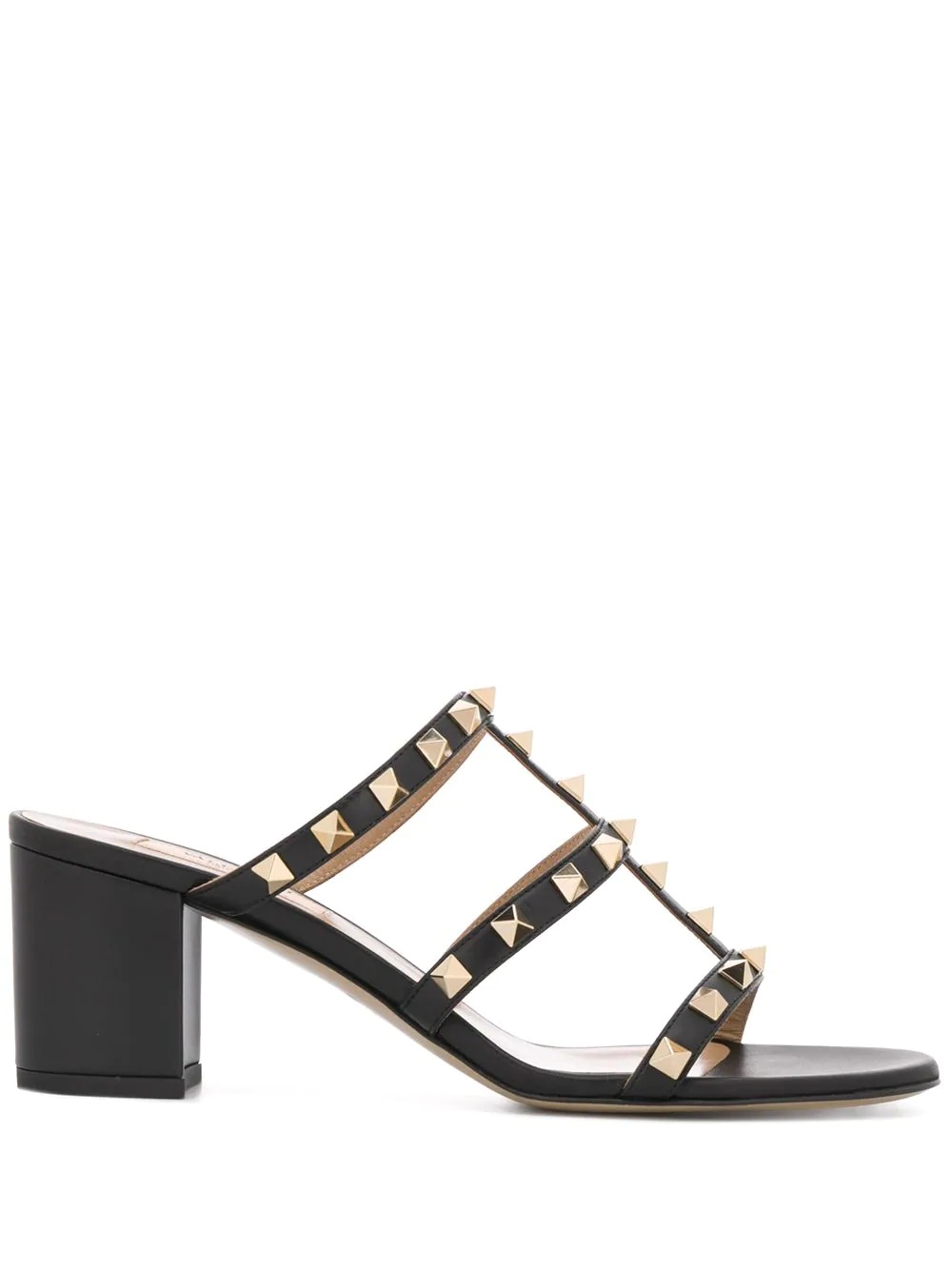 Rockstud leather sandals - 1