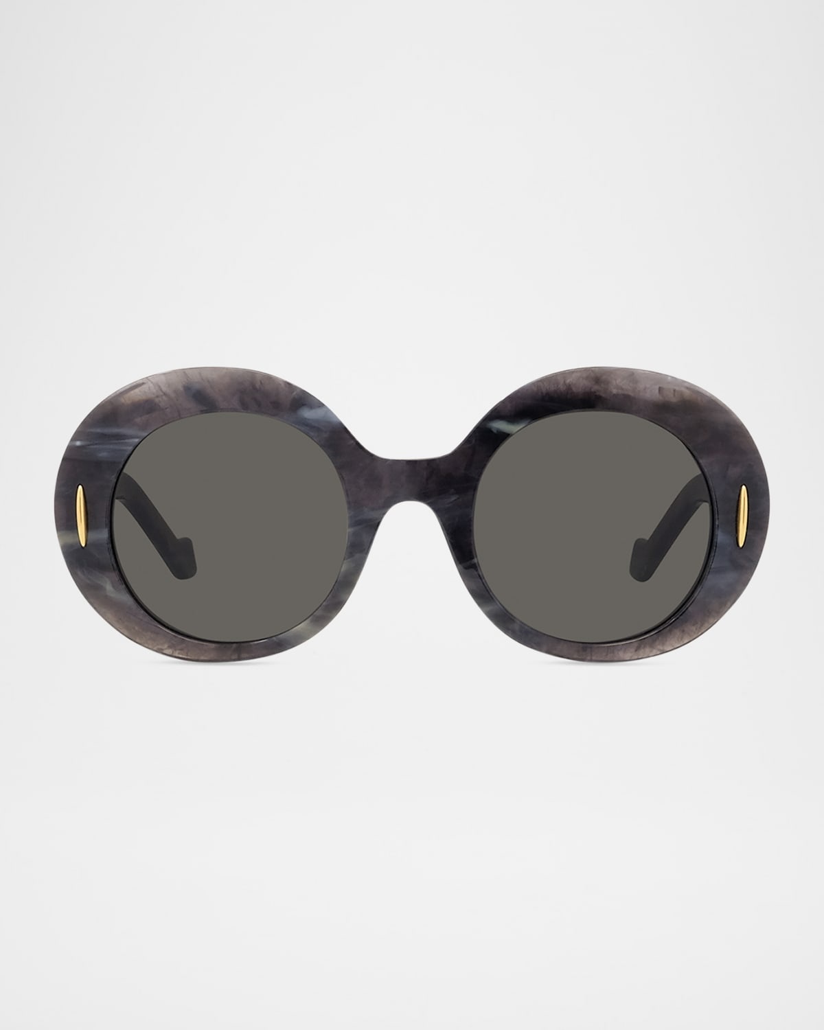 Oval Acetate Sunglasses W/ Anagram - 3