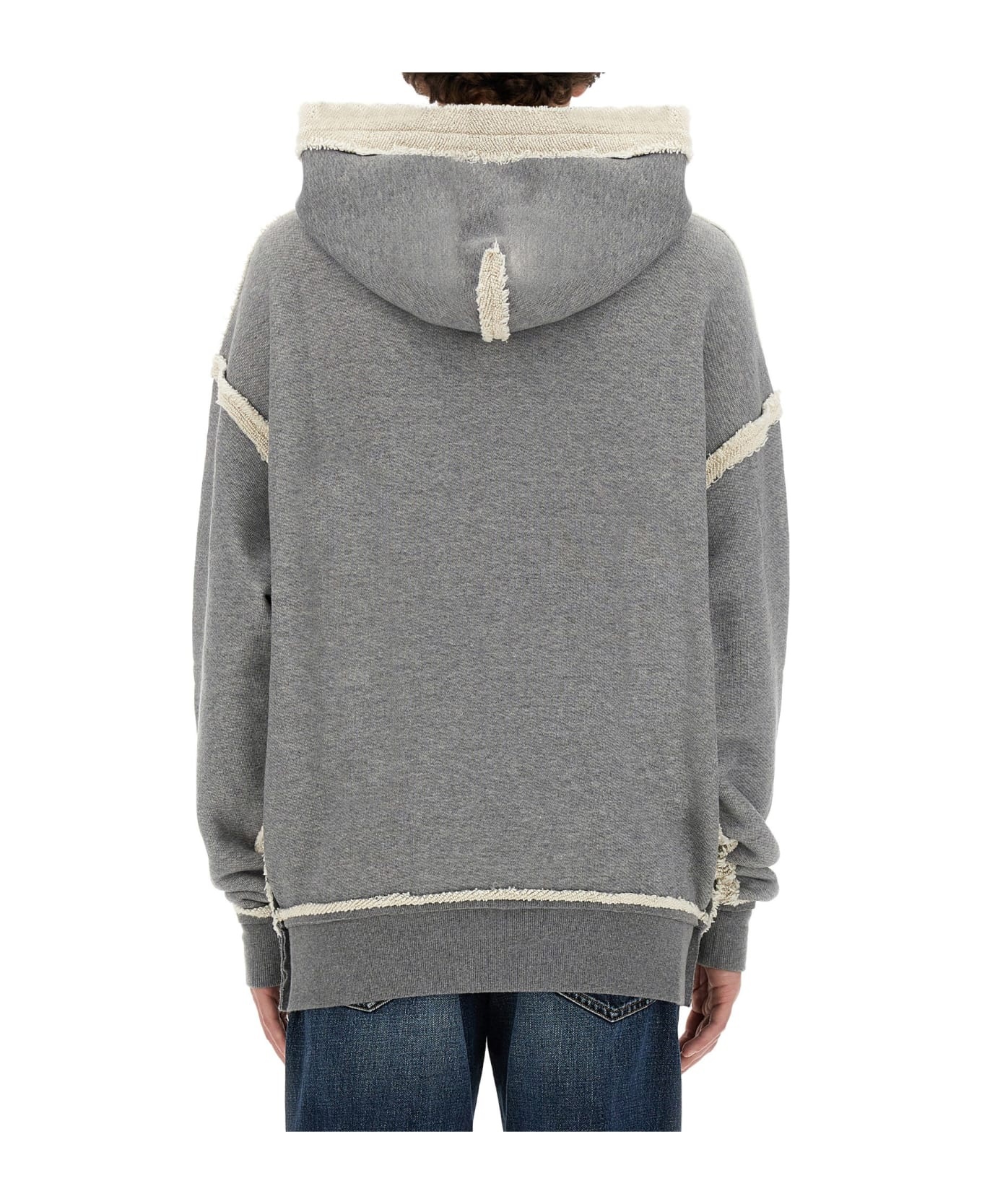 Sweatshirt With Navy Print - 2