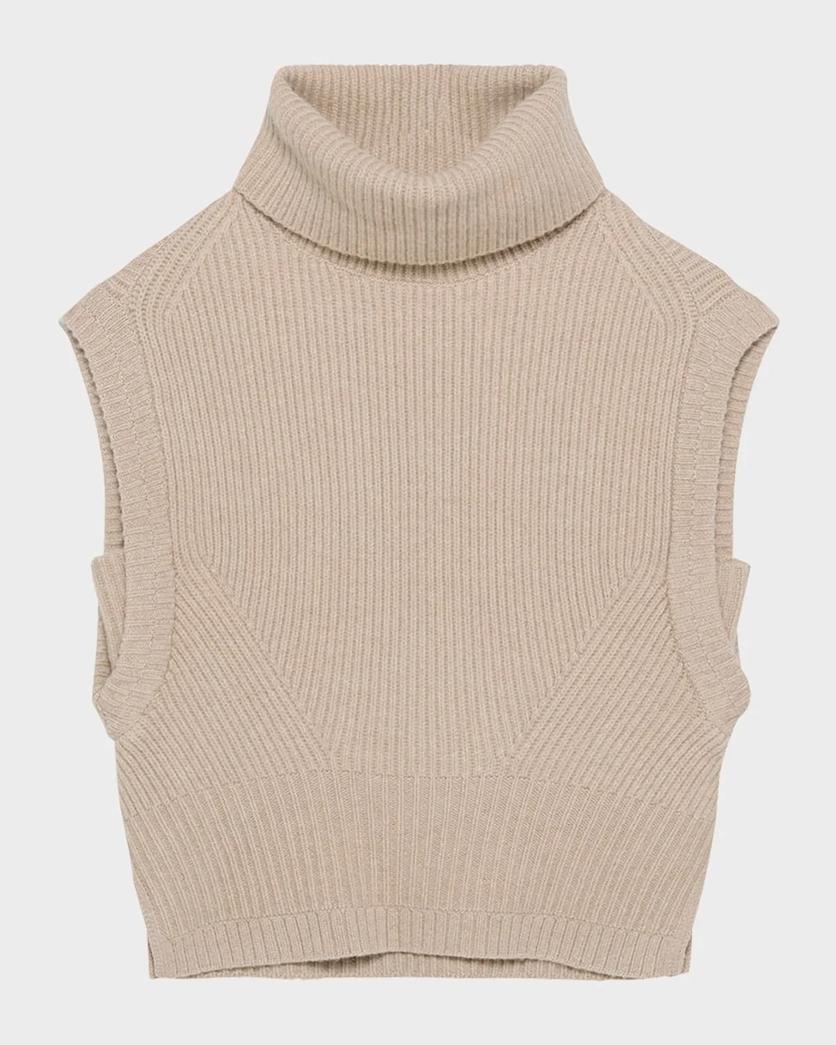 Maple Cashmere Turtleneck Sweater Vest - 1