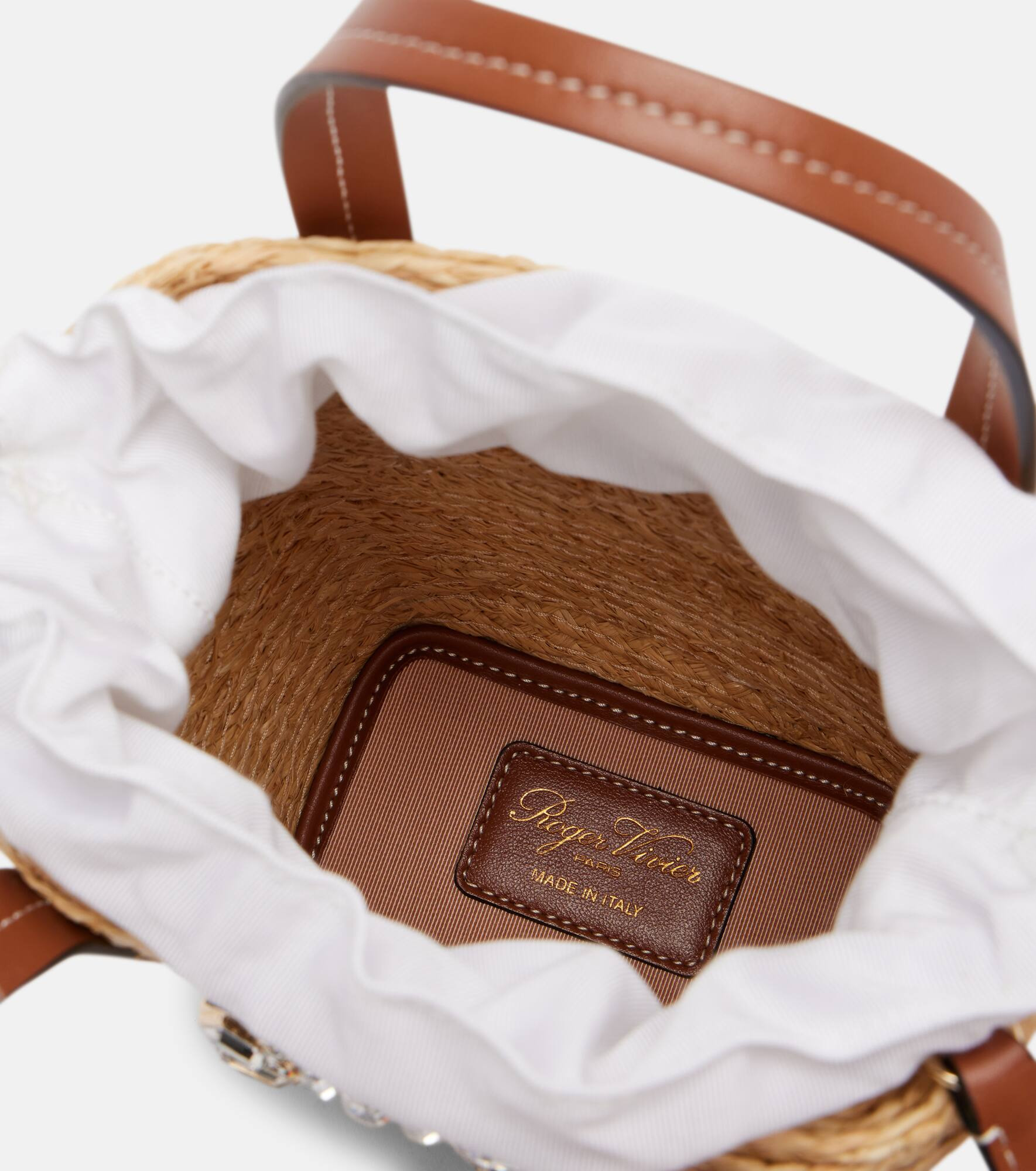 RV Skate Mini raffia bucket bag - 3