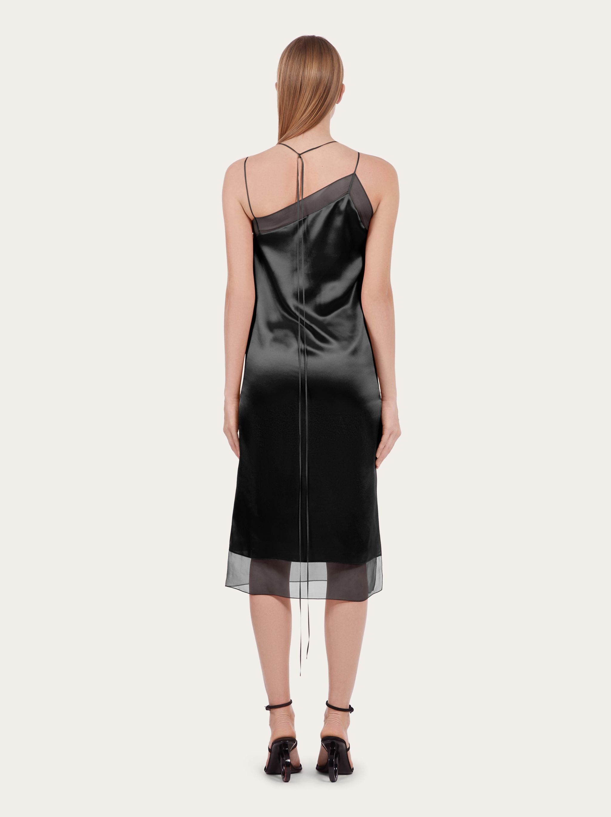 Asymmetric slip dress - 3