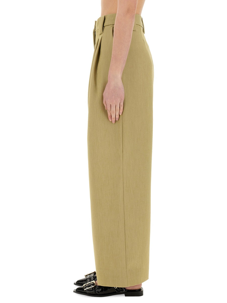 Ganni Women Twill Suit Pants - 4