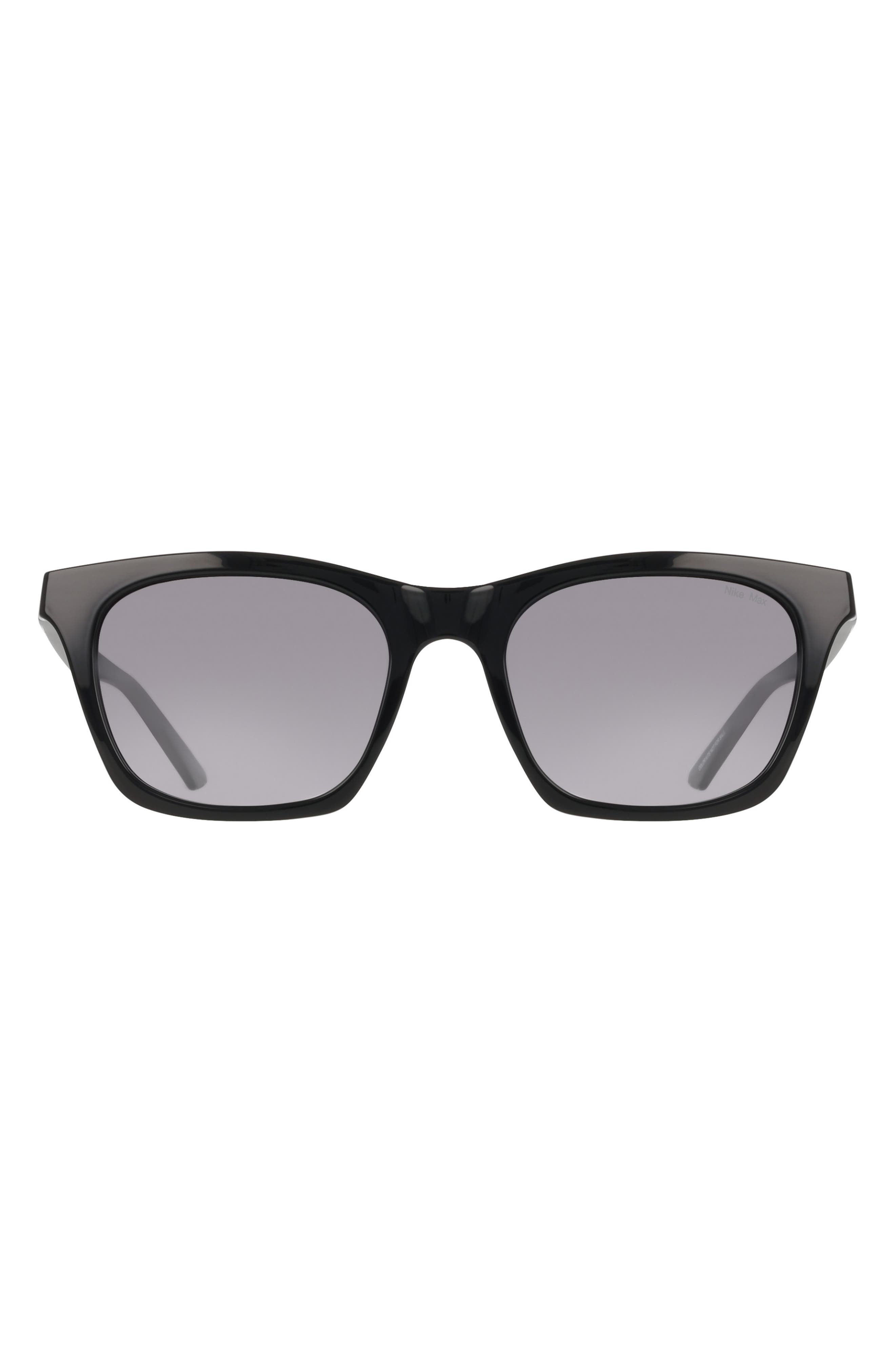 Nike Vital Flow 53mm Gradient Tea Cup Sunglasses in Black /Smoke Gradient at Nordstrom - 1