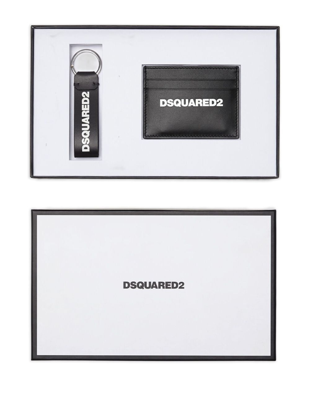 logo-print card holder set - 4