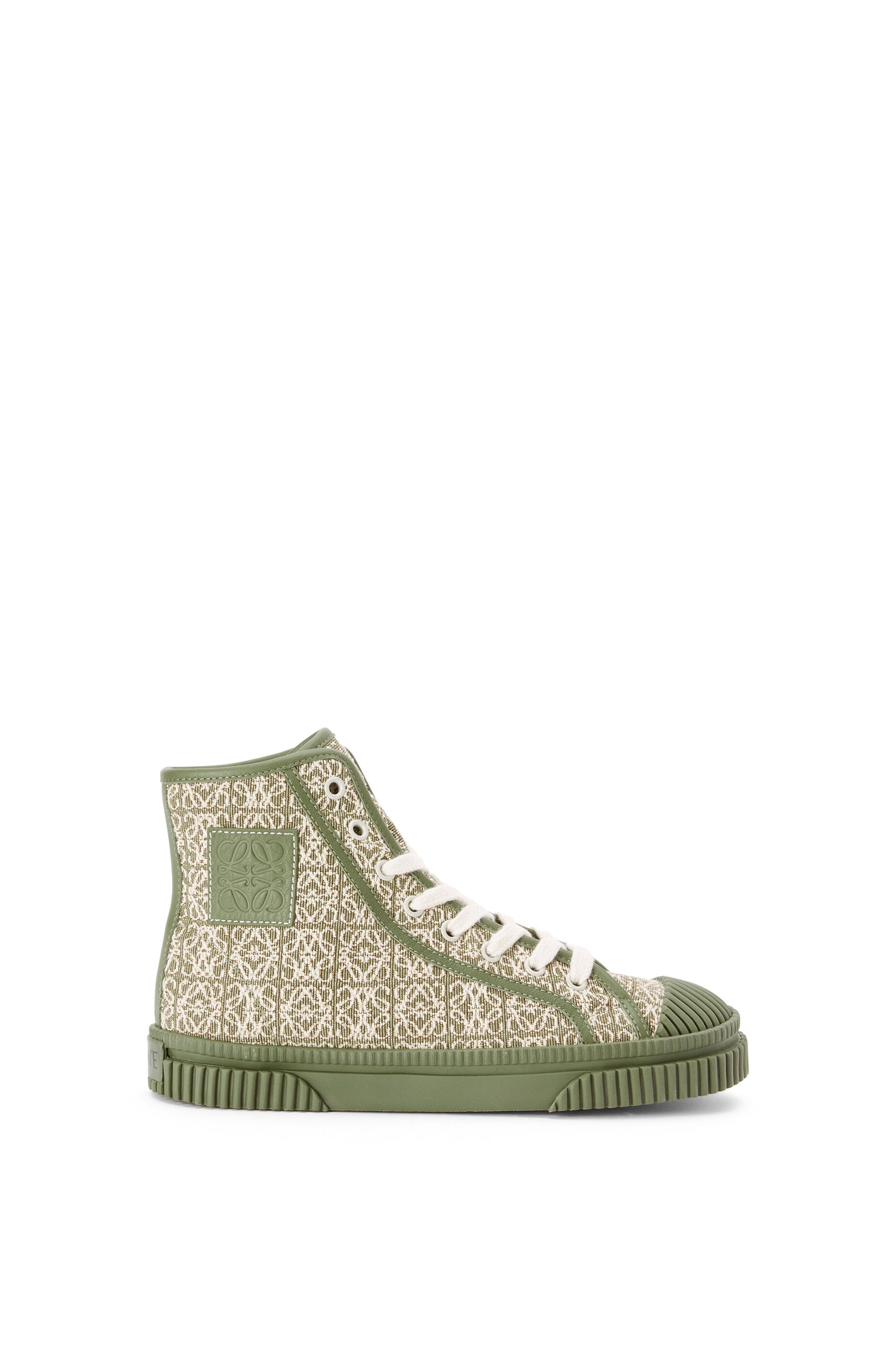 Anagram high top in jacquard and calfskin - 1