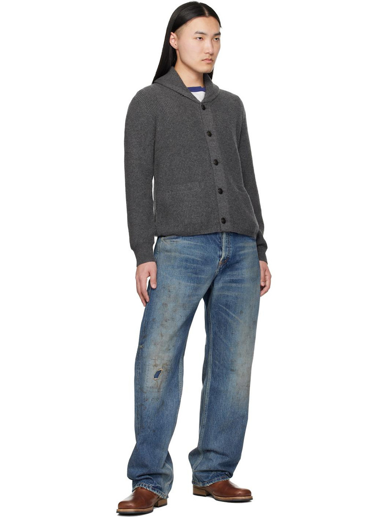 RRL by Ralph Lauren Gray Shawl Cardigan outlook