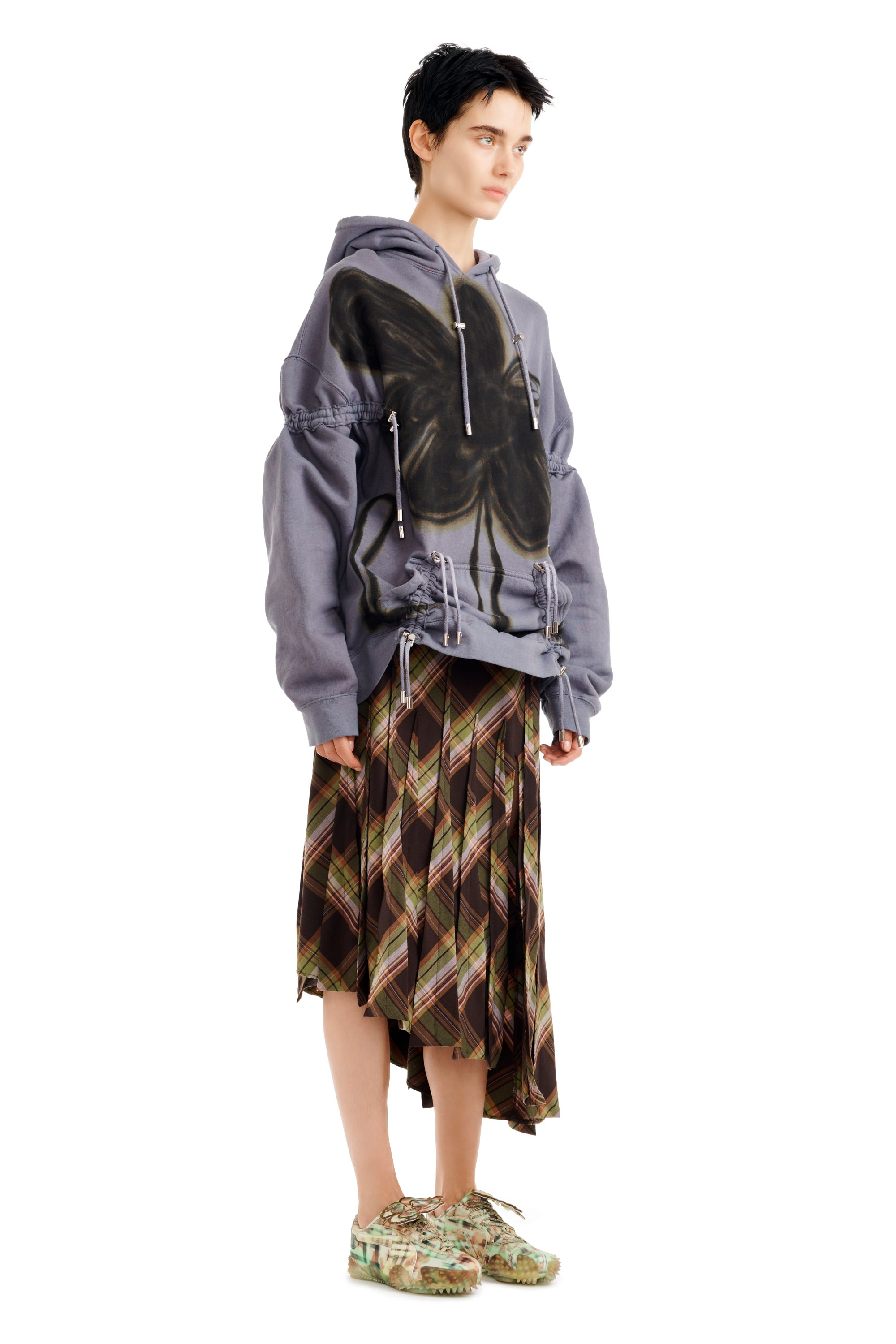 MIDNIGHT FLOWER POT RHINESTONE BURST HOODIE - 7