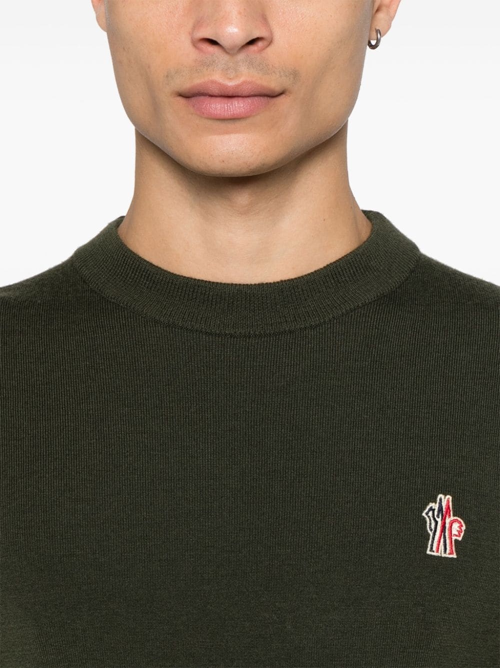 logo-patch sweater - 5