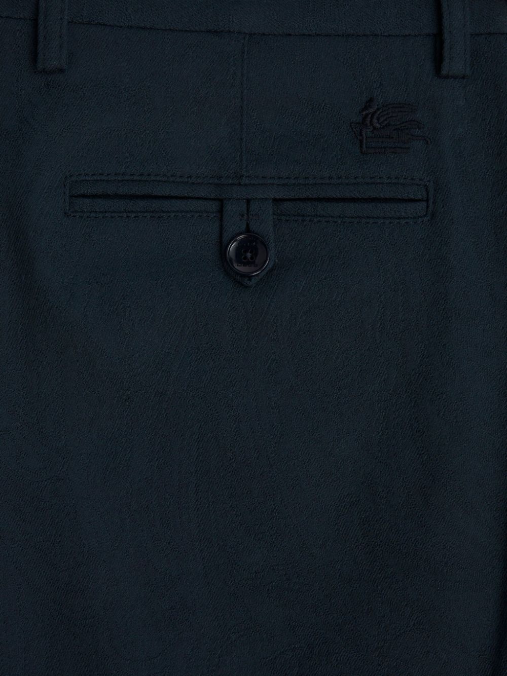 paisley-jacquard chino trousers - 5