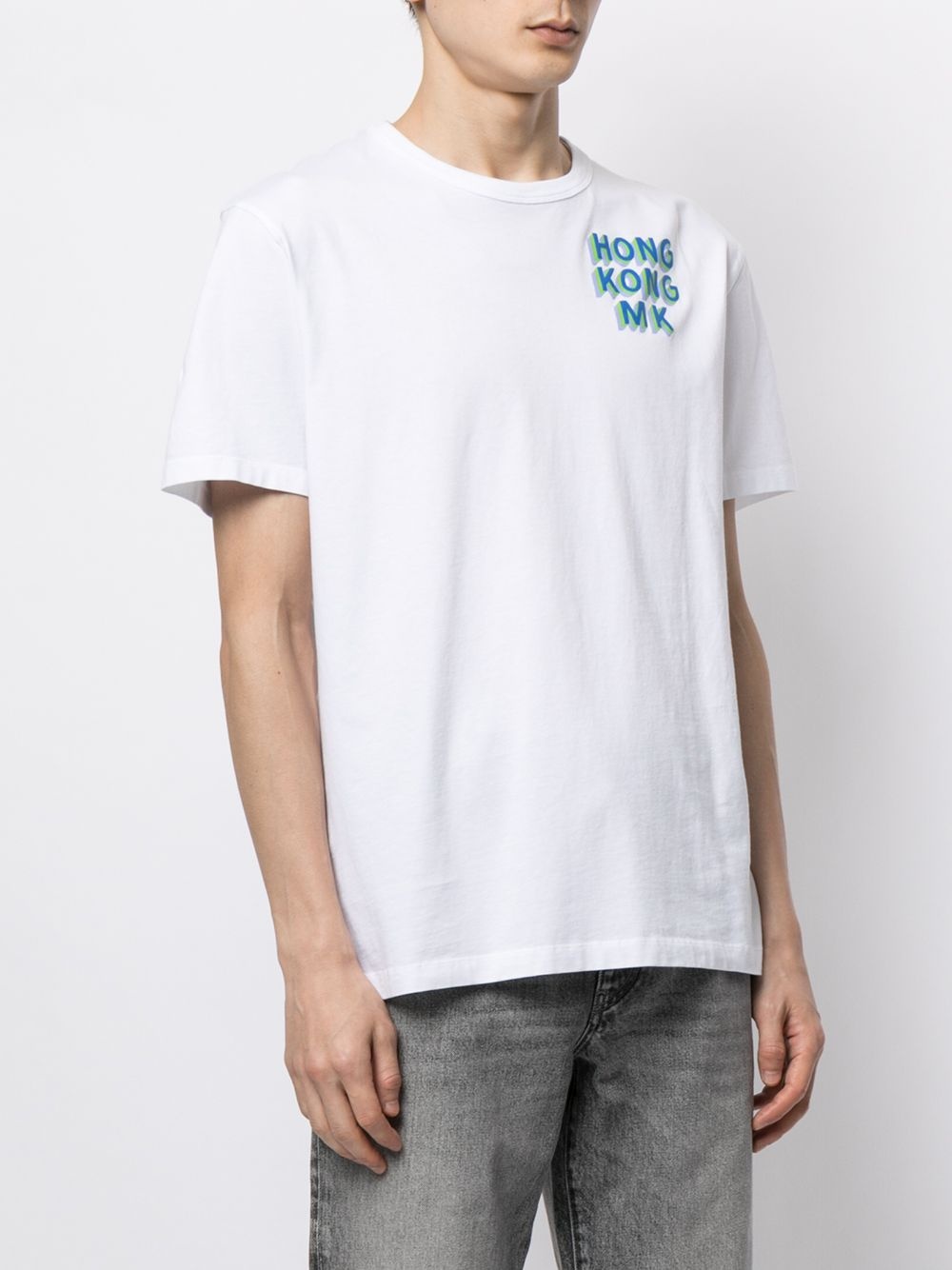 Hong Kong slogan print T-shirt - 3