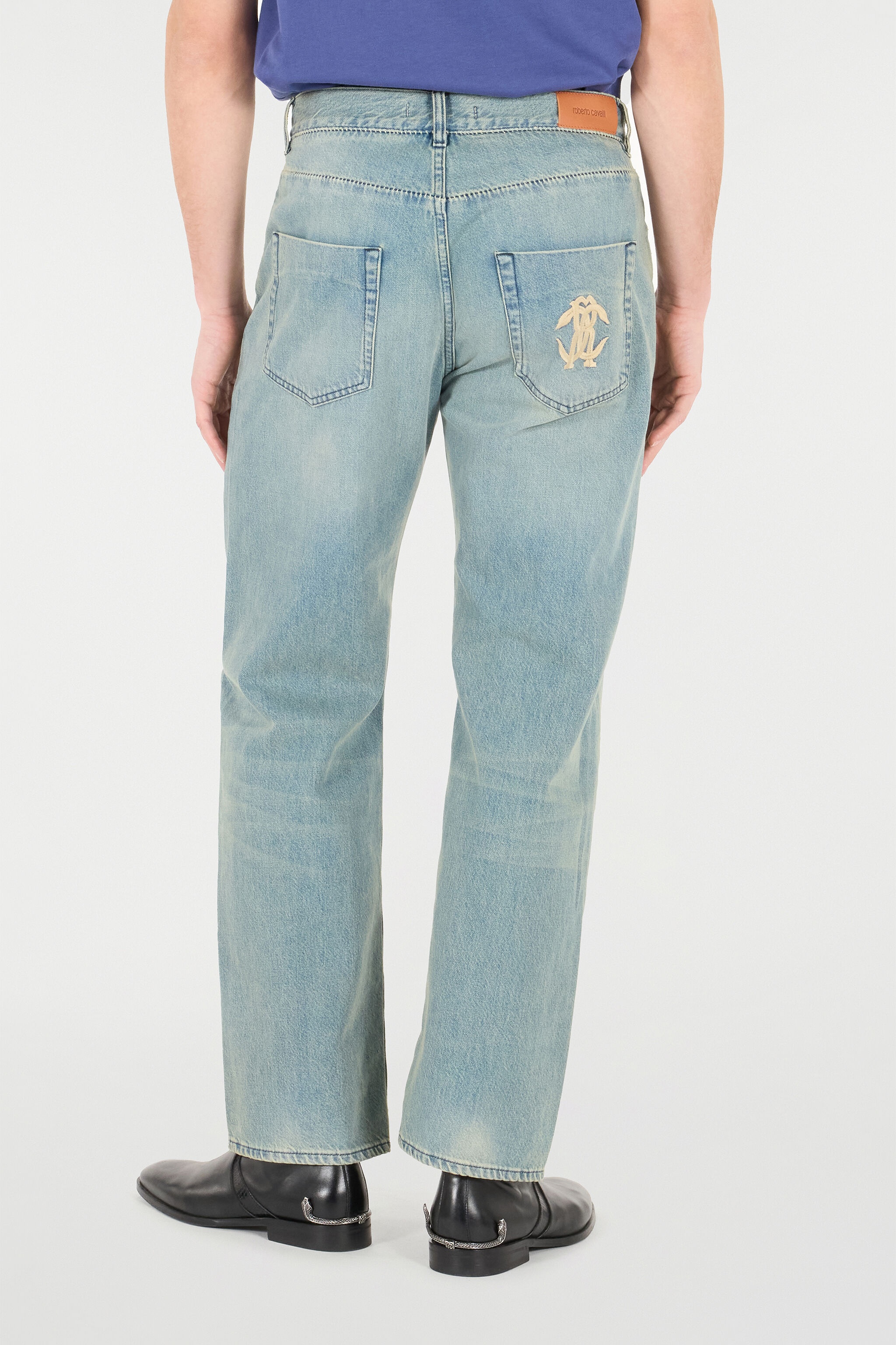 Sandblasted-Effect Jeans - 4