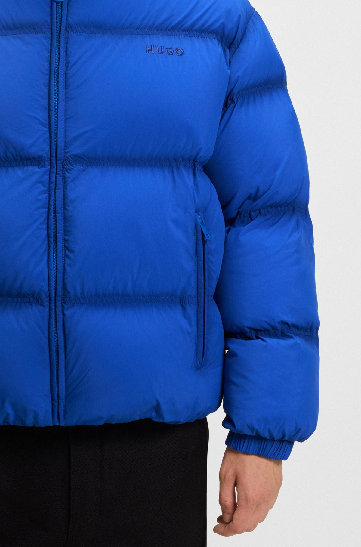 WATER-REPELLENT PUFFER JACKET WITH EMBROIDERED LOGO - 6