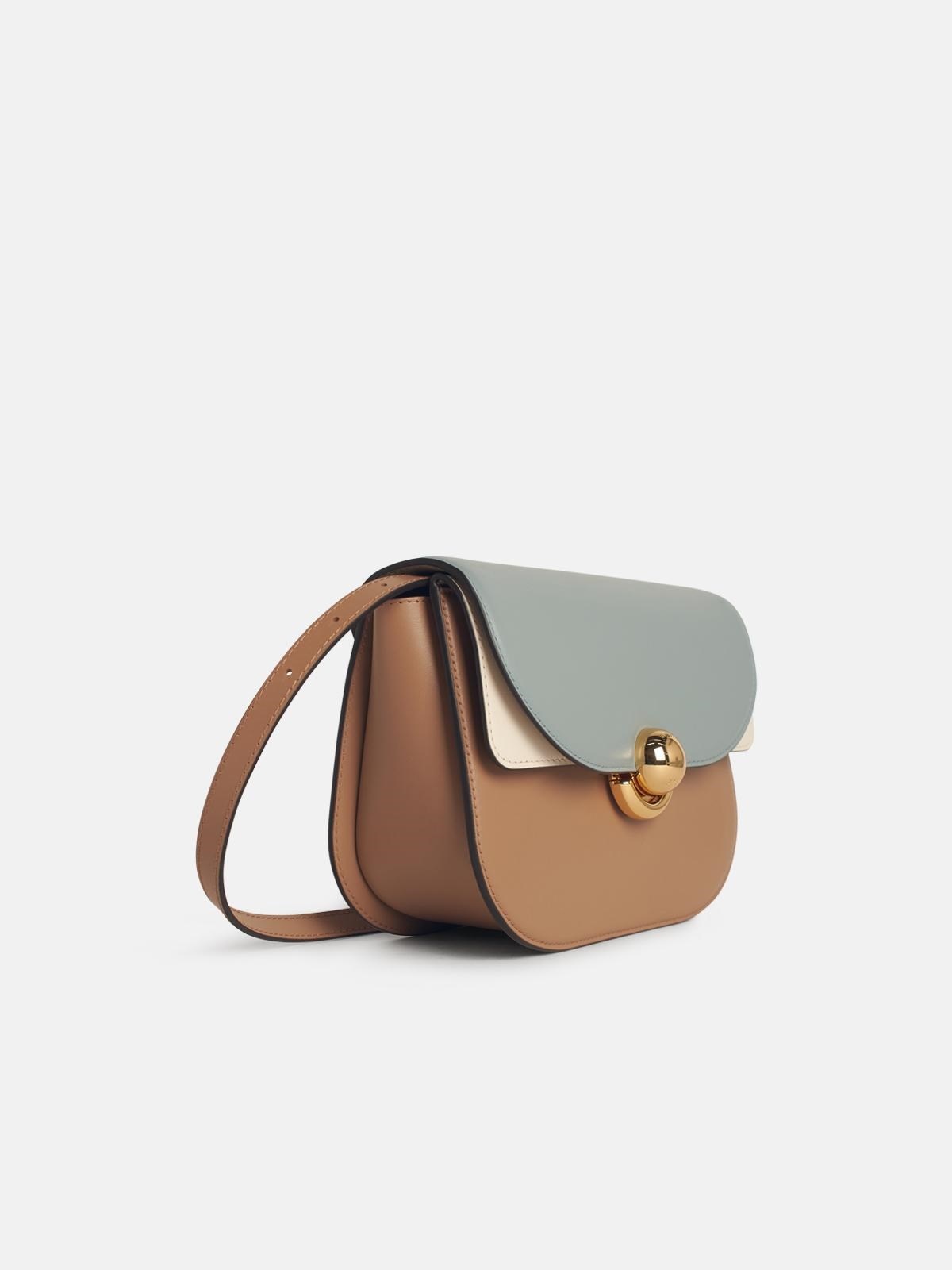 'SFERA' SMALL CROSSBODY BAG IN MULTICOLORED LEATHER - 2