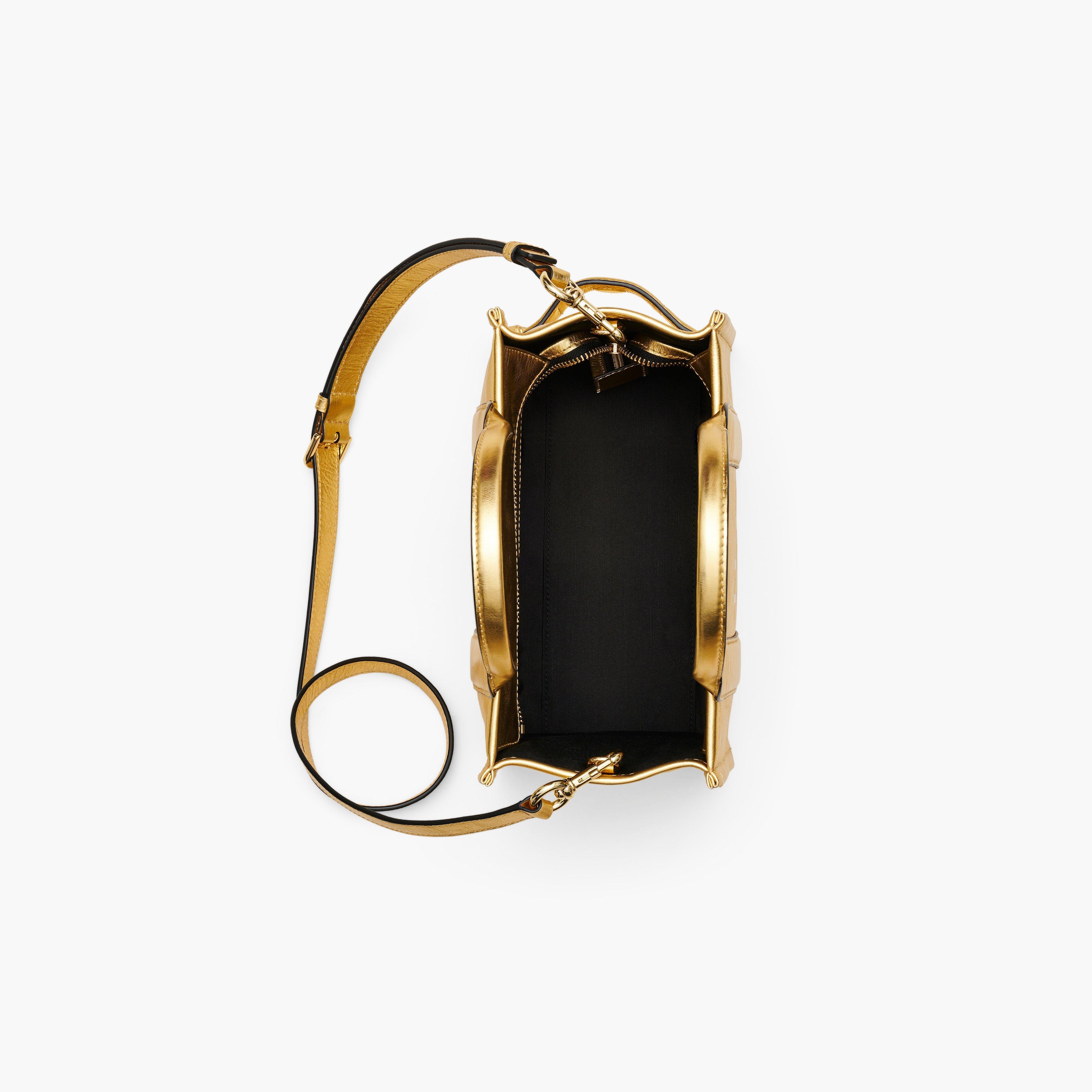 THE METALLIC LEATHER SMALL TOTE BAG - 7