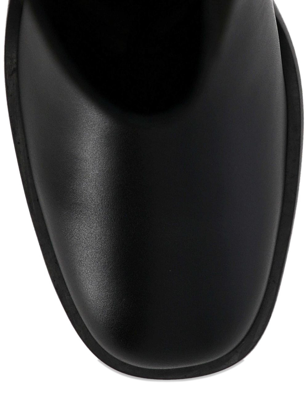 buckle-detail leather boots - 4
