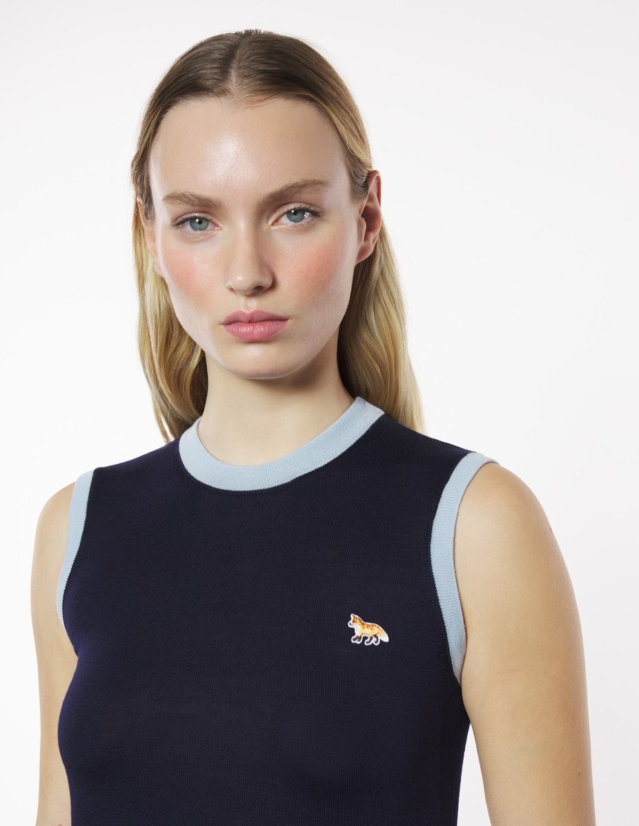 BABY FOX PATCH BI-COLOR KNITTED TOP - 4