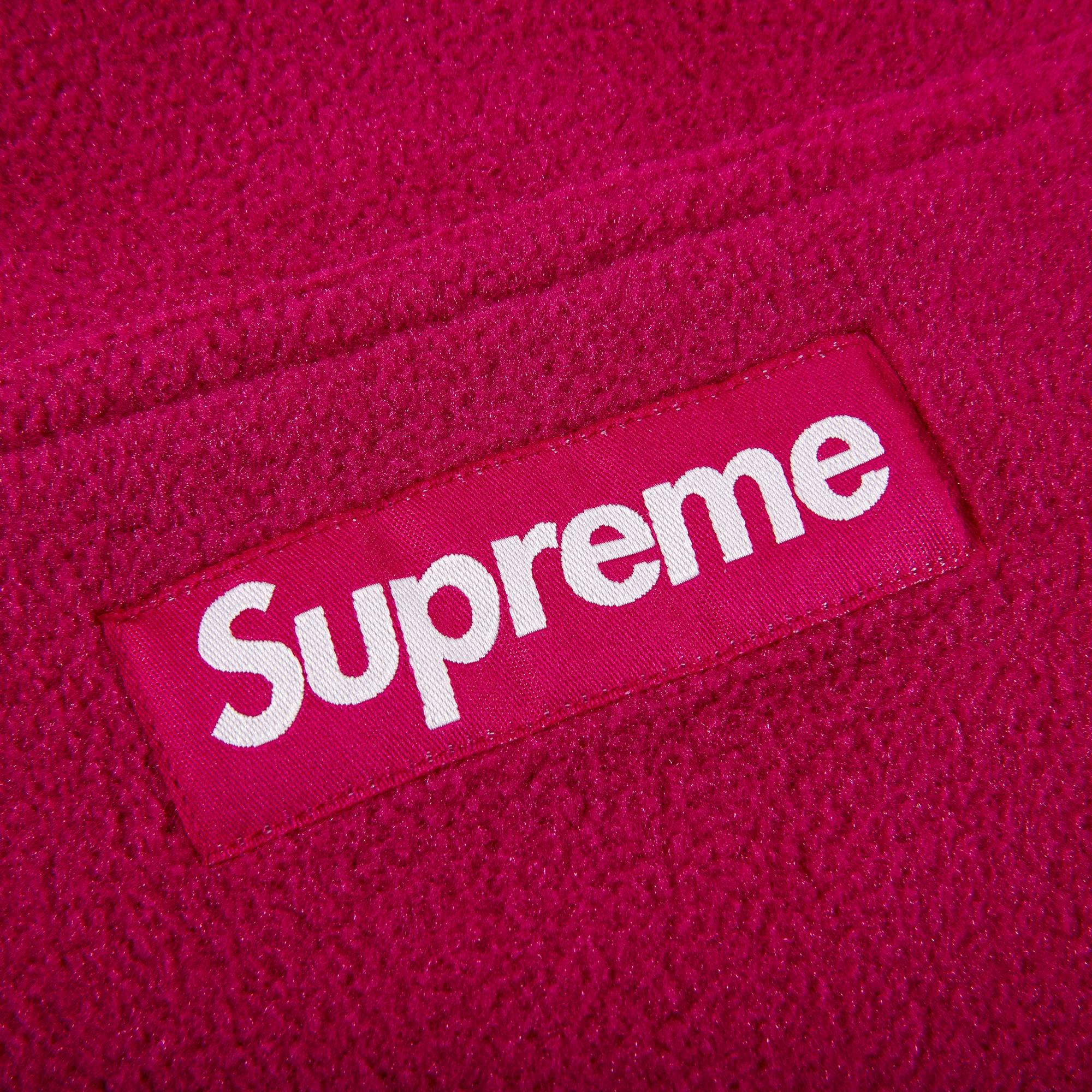 Supreme Polartec Hooded Sweatshirt 'Magenta' - 2