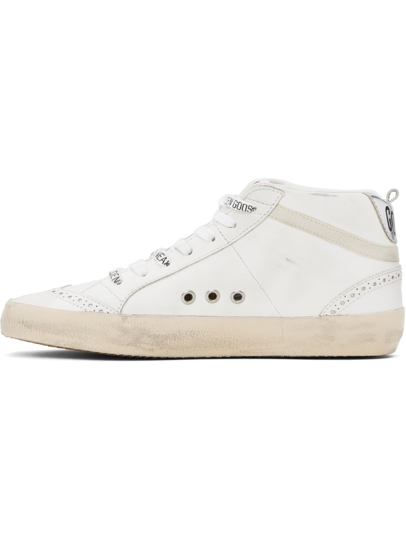 White Mid Star Sneakers 3